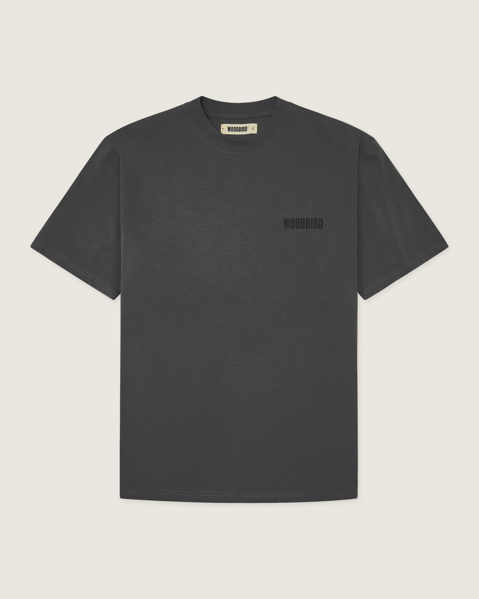 Woodbird WBBaine Base tee T-Shirts Asphalt