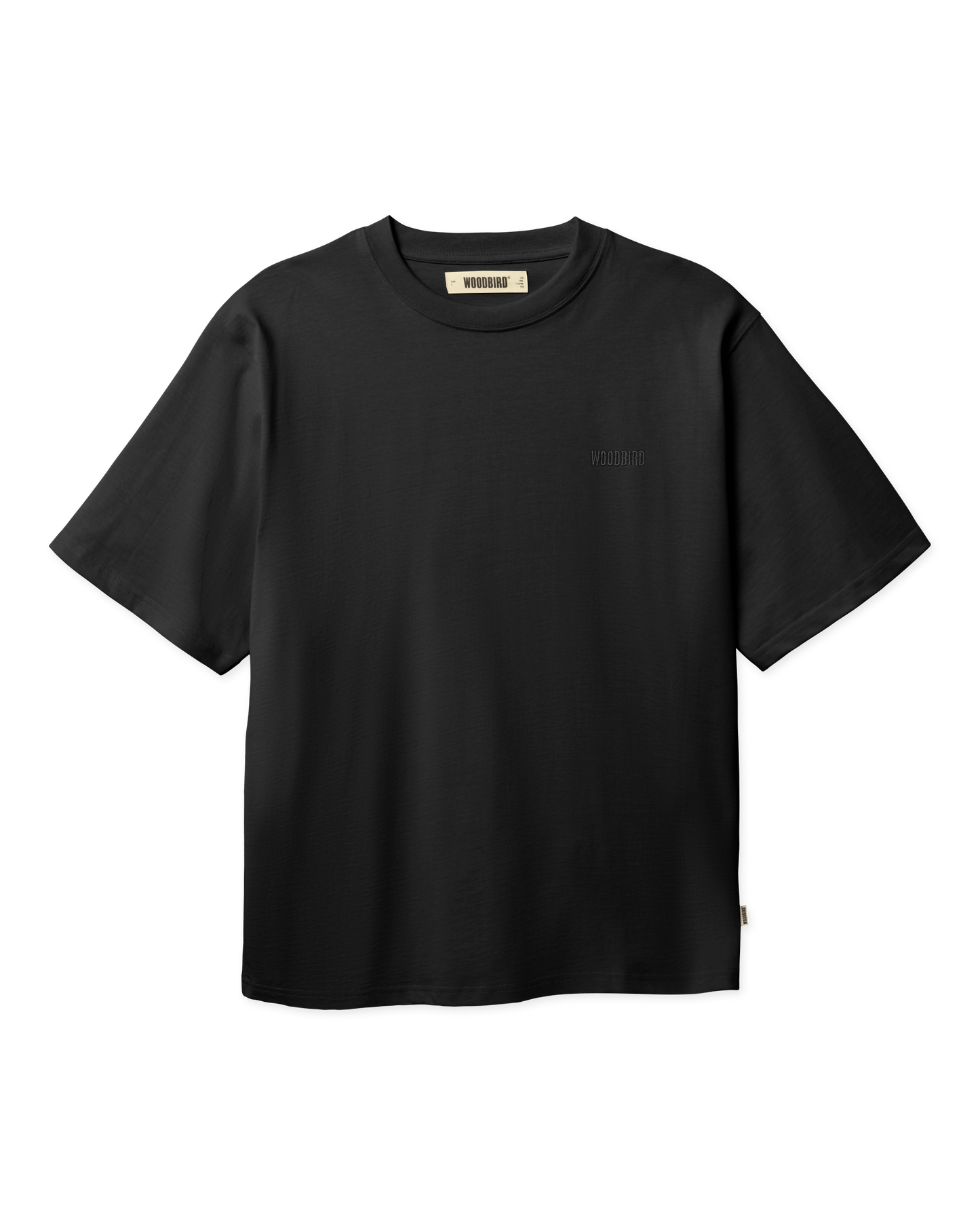 Woodbird WBBaine Base tee T-Shirts Black