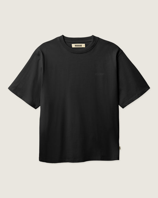Woodbird WBBaine Base tee T-Shirts Black