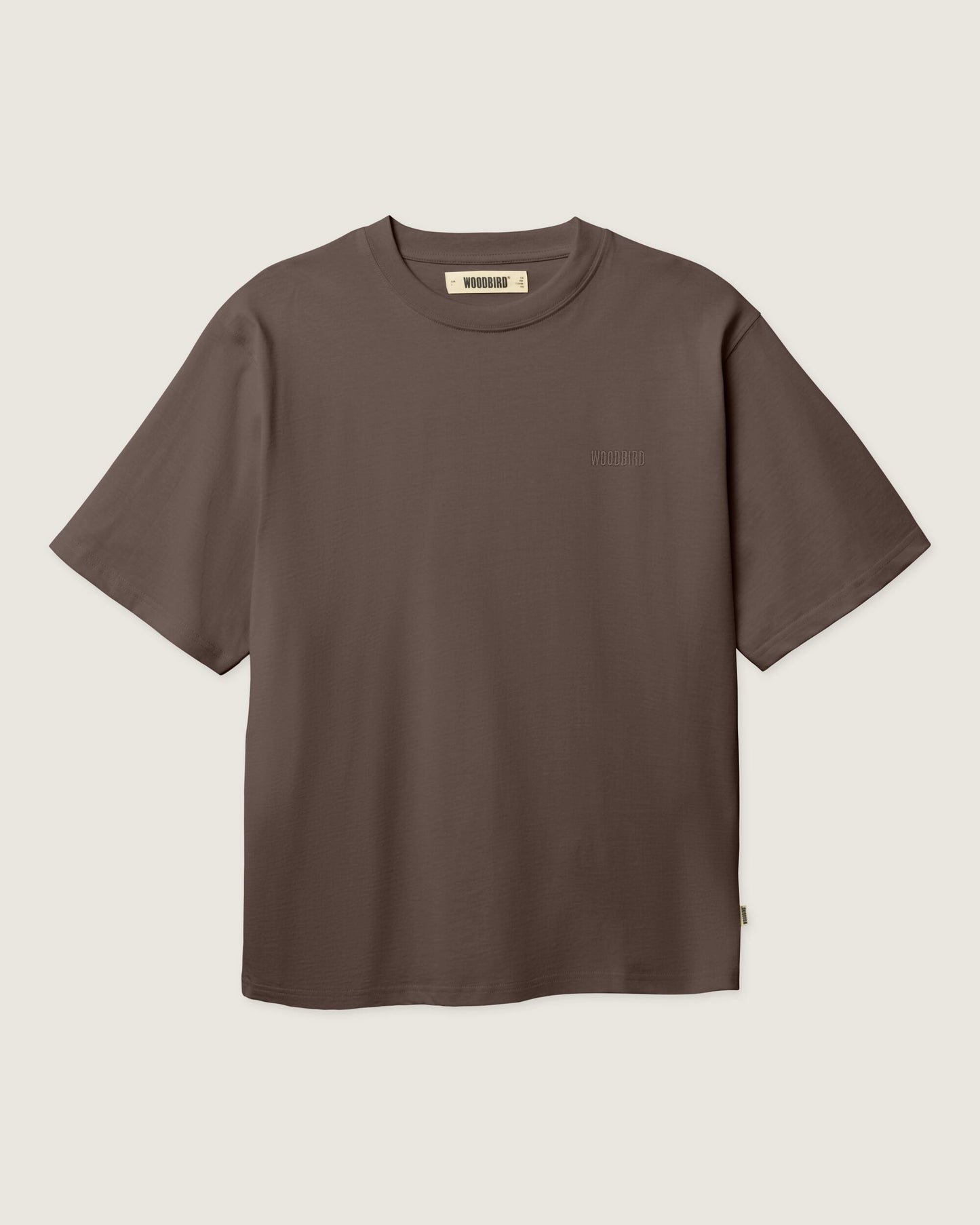 Woodbird WBBaine Base tee T-Shirts Brown