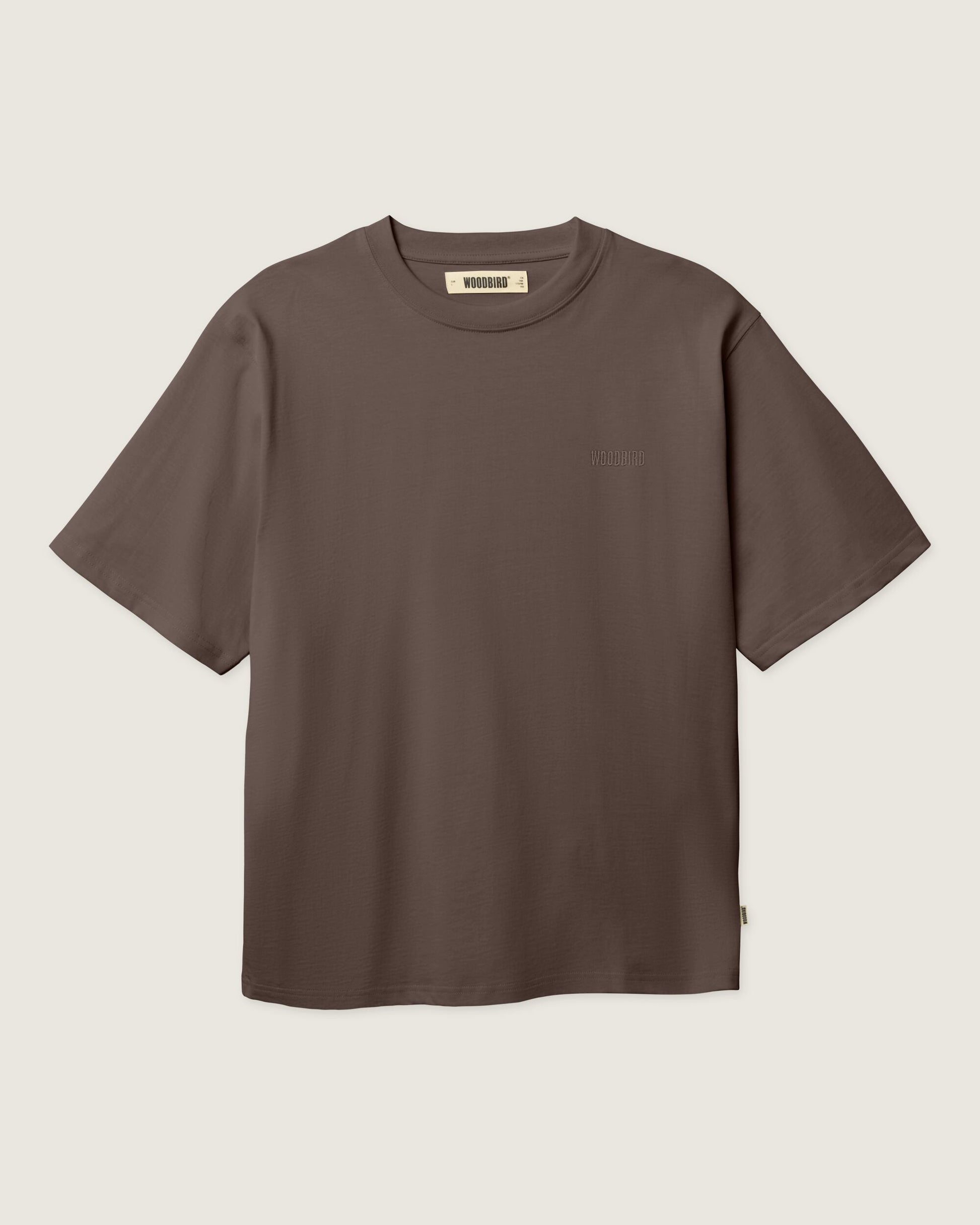 Woodbird WBBaine Base tee T-Shirts Brown
