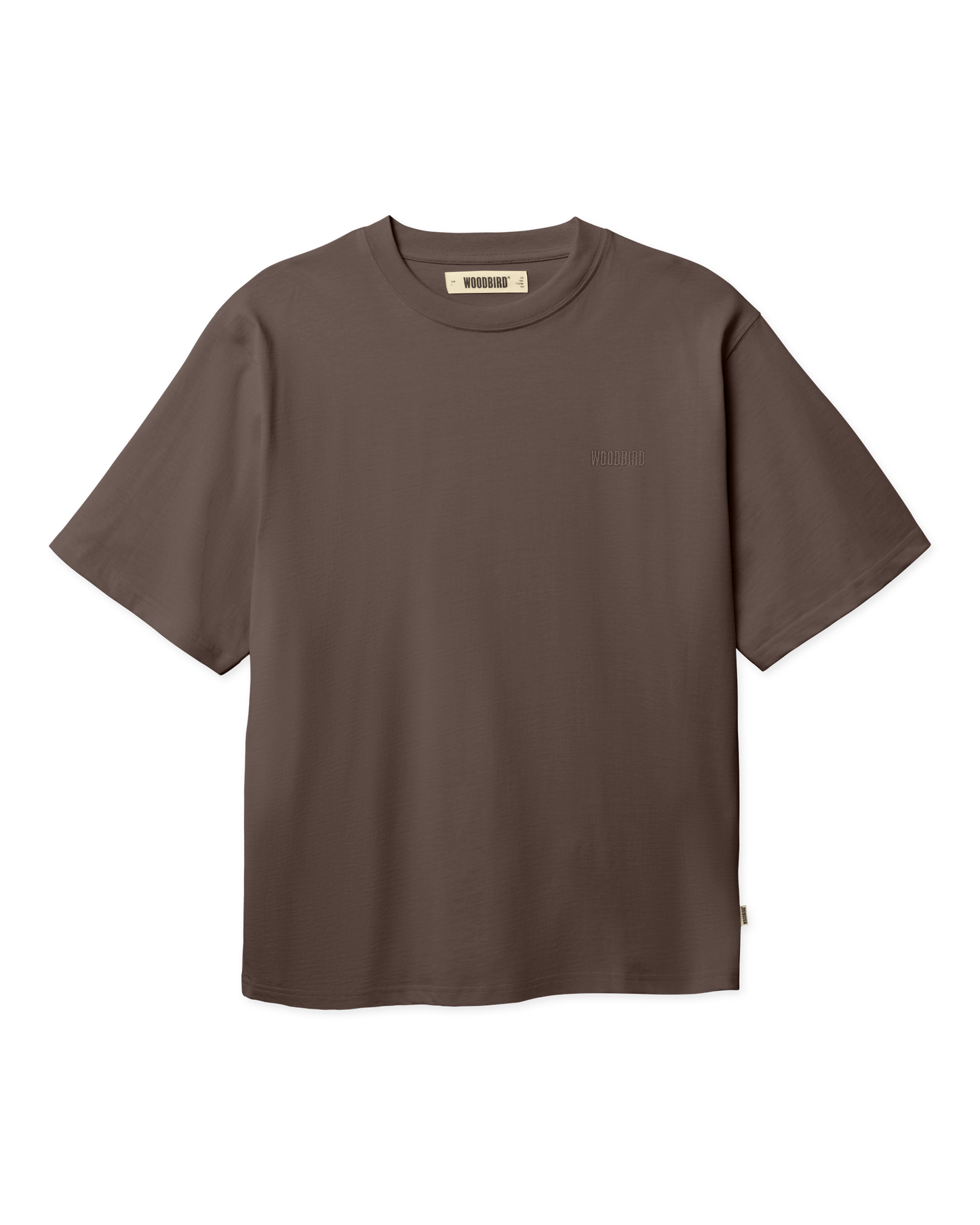 Woodbird WBBaine Base tee T-Shirts Brown