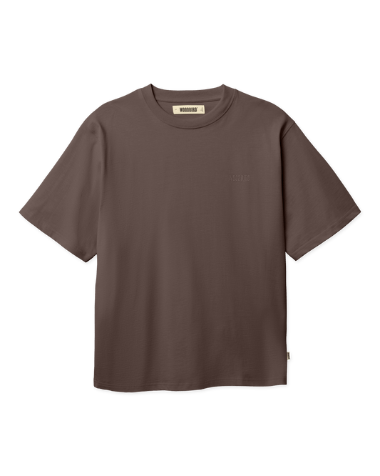 Woodbird WBBaine Base tee T-Shirts Brown