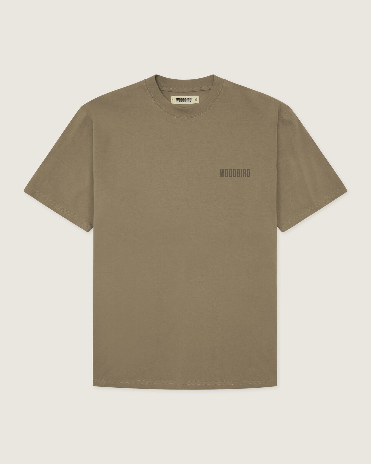 Woodbird WBBaine Base tee T-Shirts Dark Brown