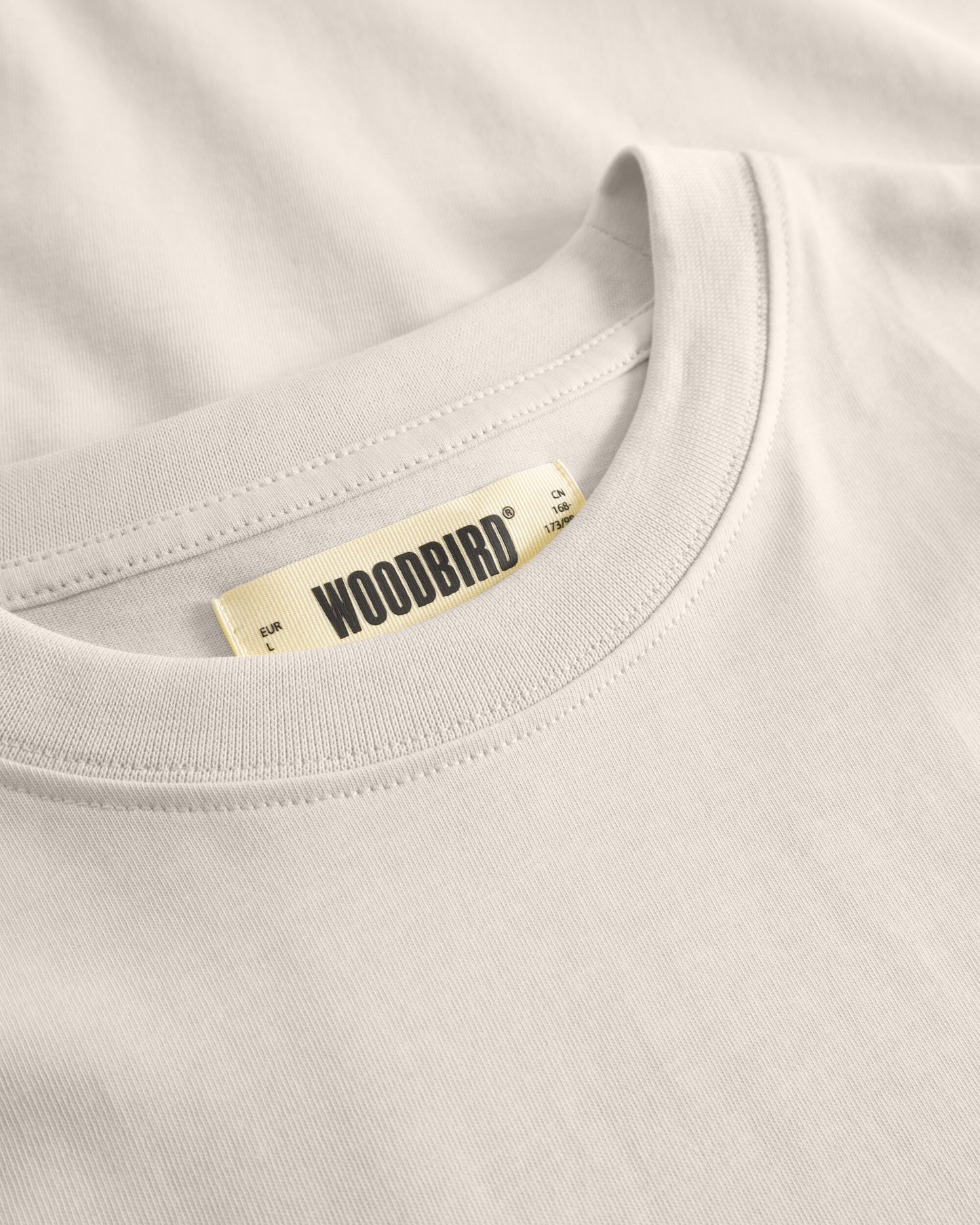 Woodbird WBBaine Base tee T-Shirts Light Grey