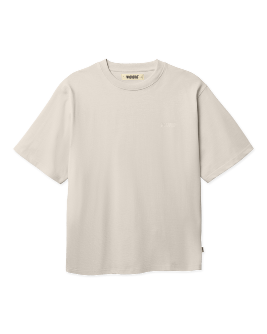 Woodbird WBBaine Base tee T-Shirts Light Grey