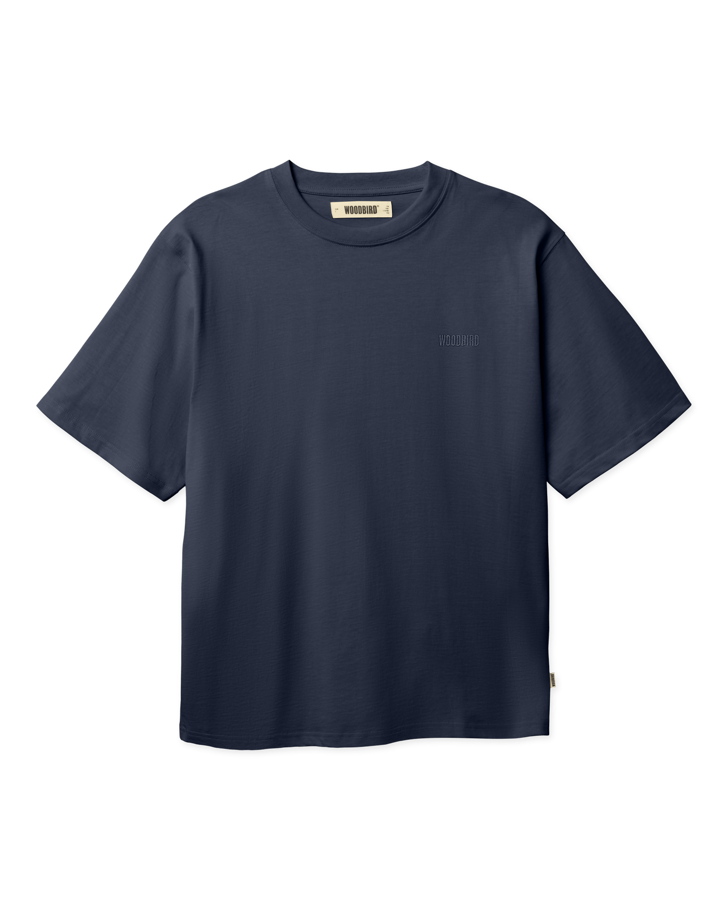 Woodbird WBBaine Base tee T-Shirts Navy