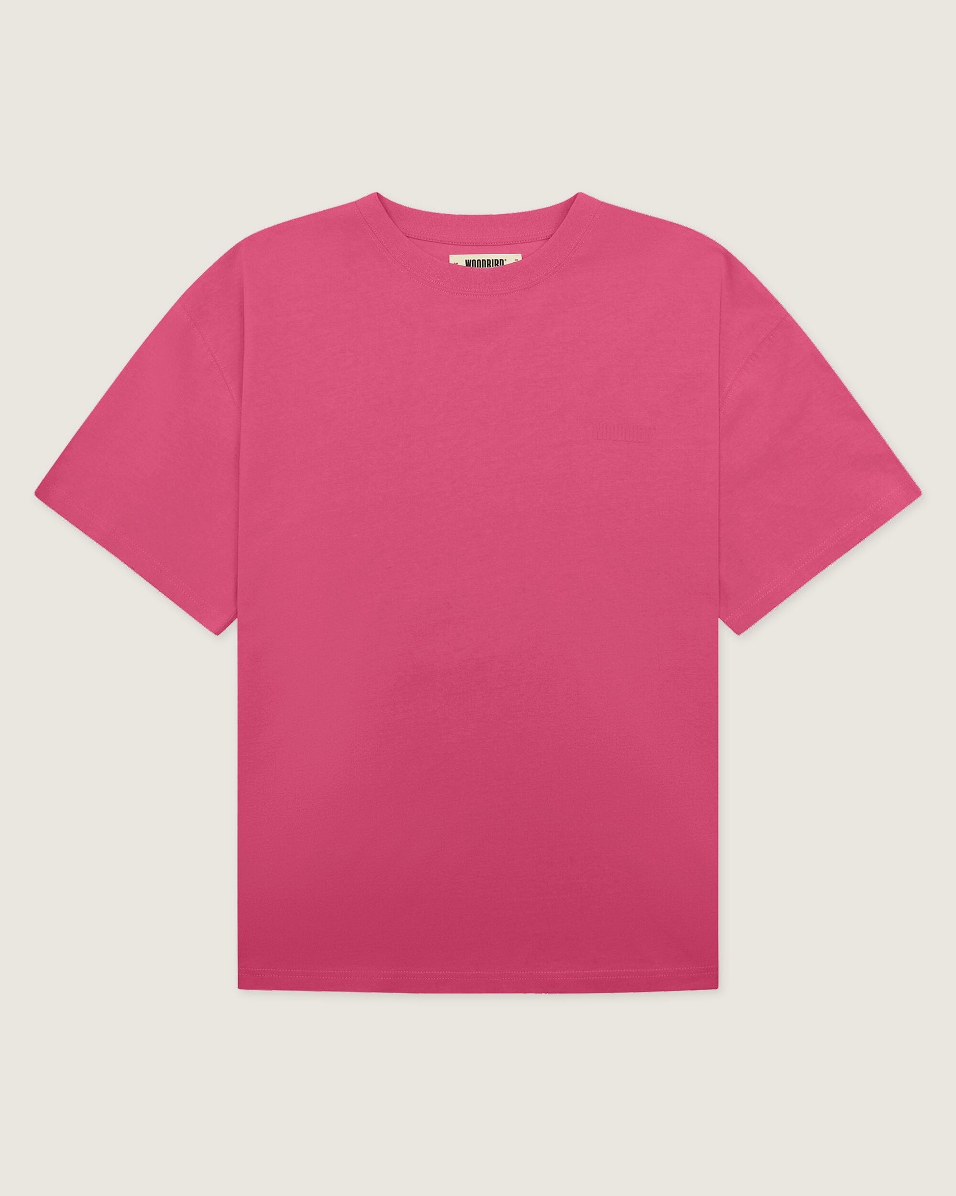 Woodbird WBBaine Base tee T-Shirts Pink