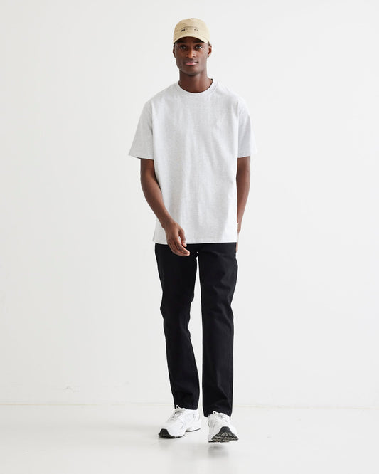 Woodbird WBBaine Base tee T-Shirts Snow Melange