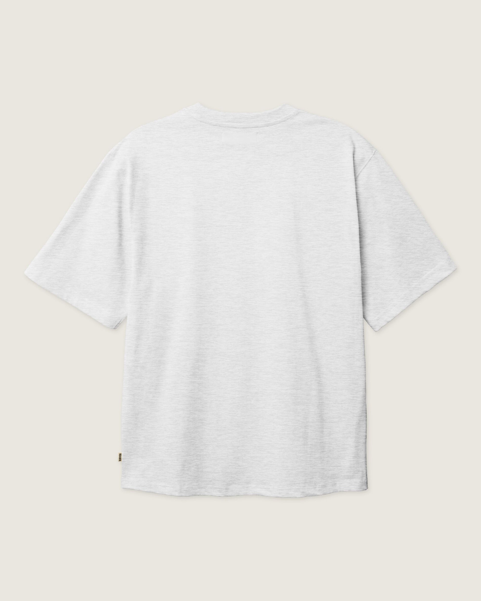 Woodbird WBBaine Base tee T-Shirts Snow Melange