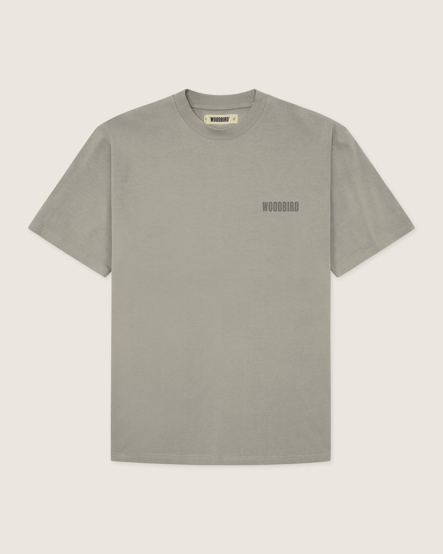 Woodbird WBBaine Base tee T-Shirts Stone