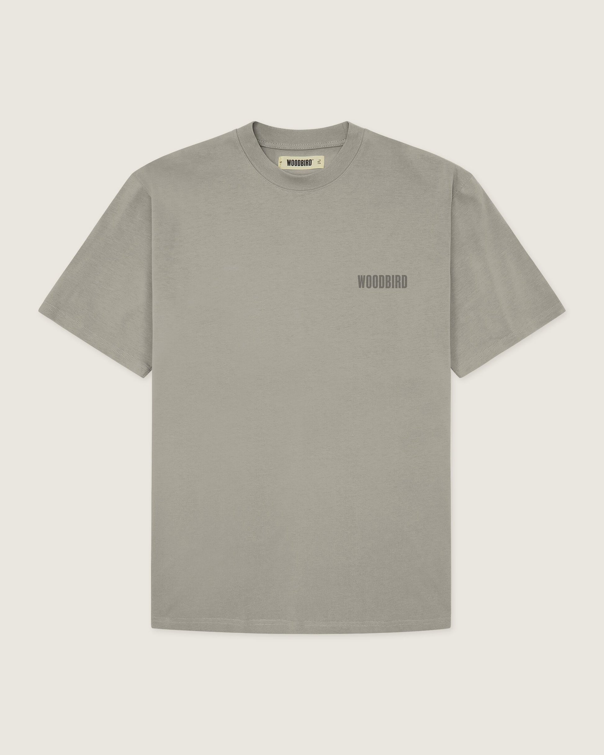 Woodbird WBBaine Base tee T-Shirts Stone
