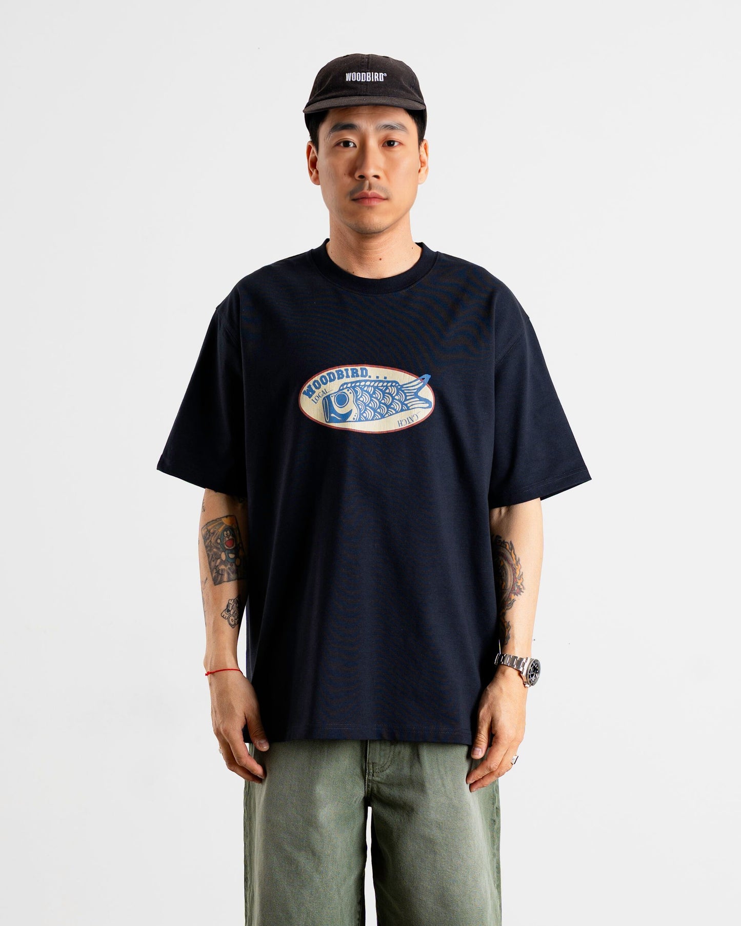 Woodbird WBBaine Catch Tee T-Shirts Black