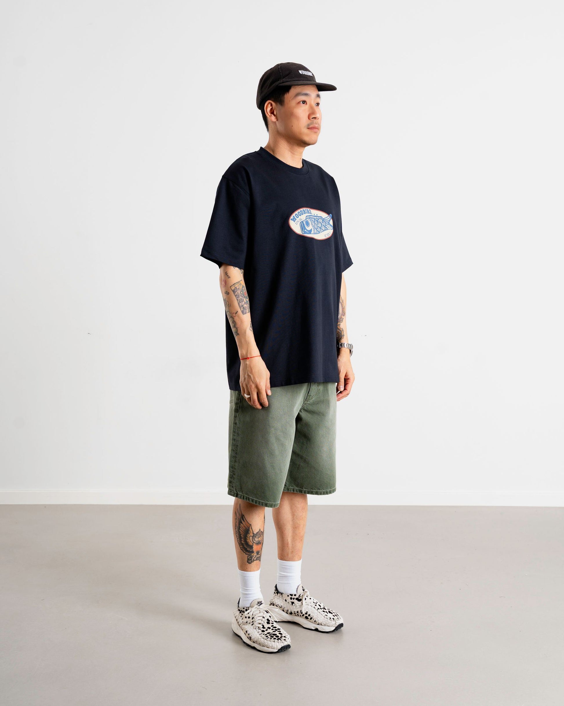 Woodbird WBBaine Catch Tee T-Shirts Black