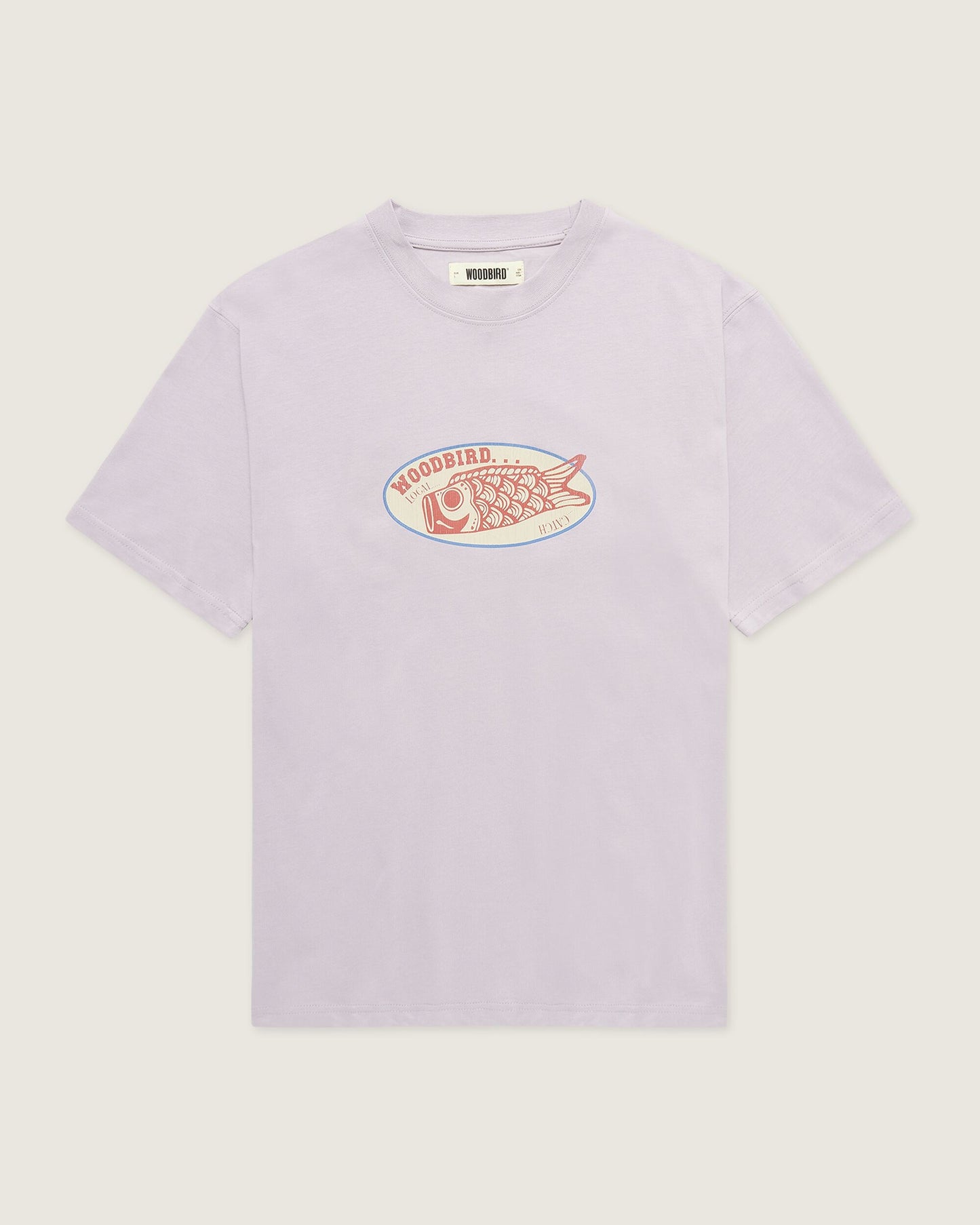 Woodbird WBBaine Catch Tee T-Shirts Grey-Purple