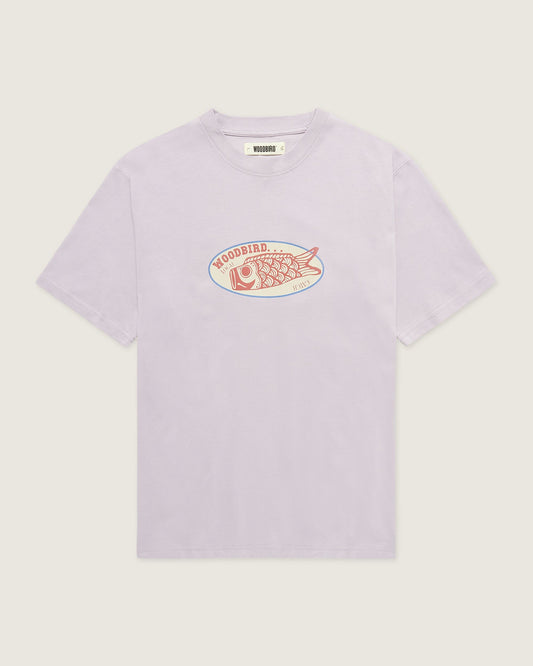 Woodbird WBBaine Catch Tee T-Shirts Grey-Purple