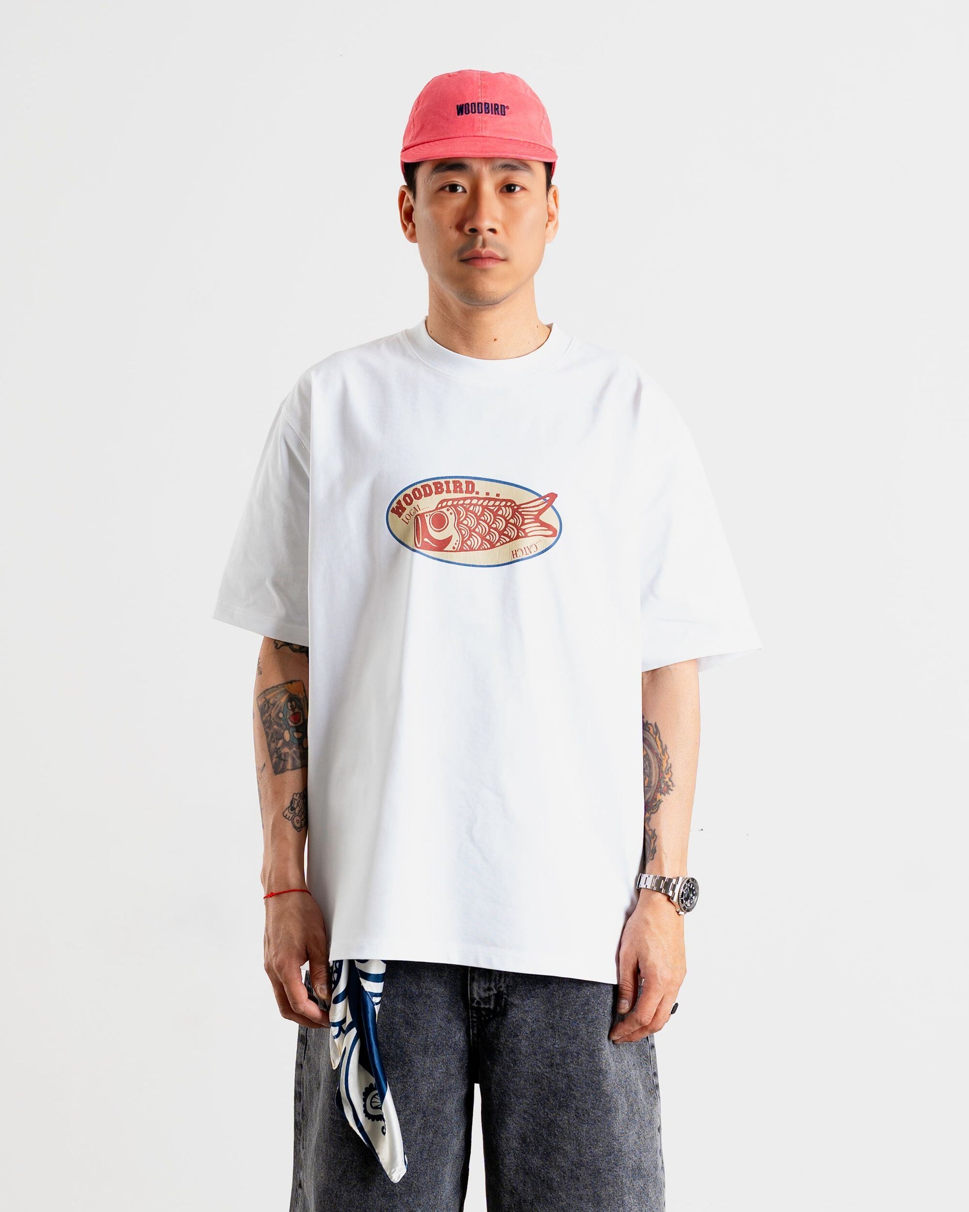 Woodbird WBBaine Catch Tee T-Shirts White