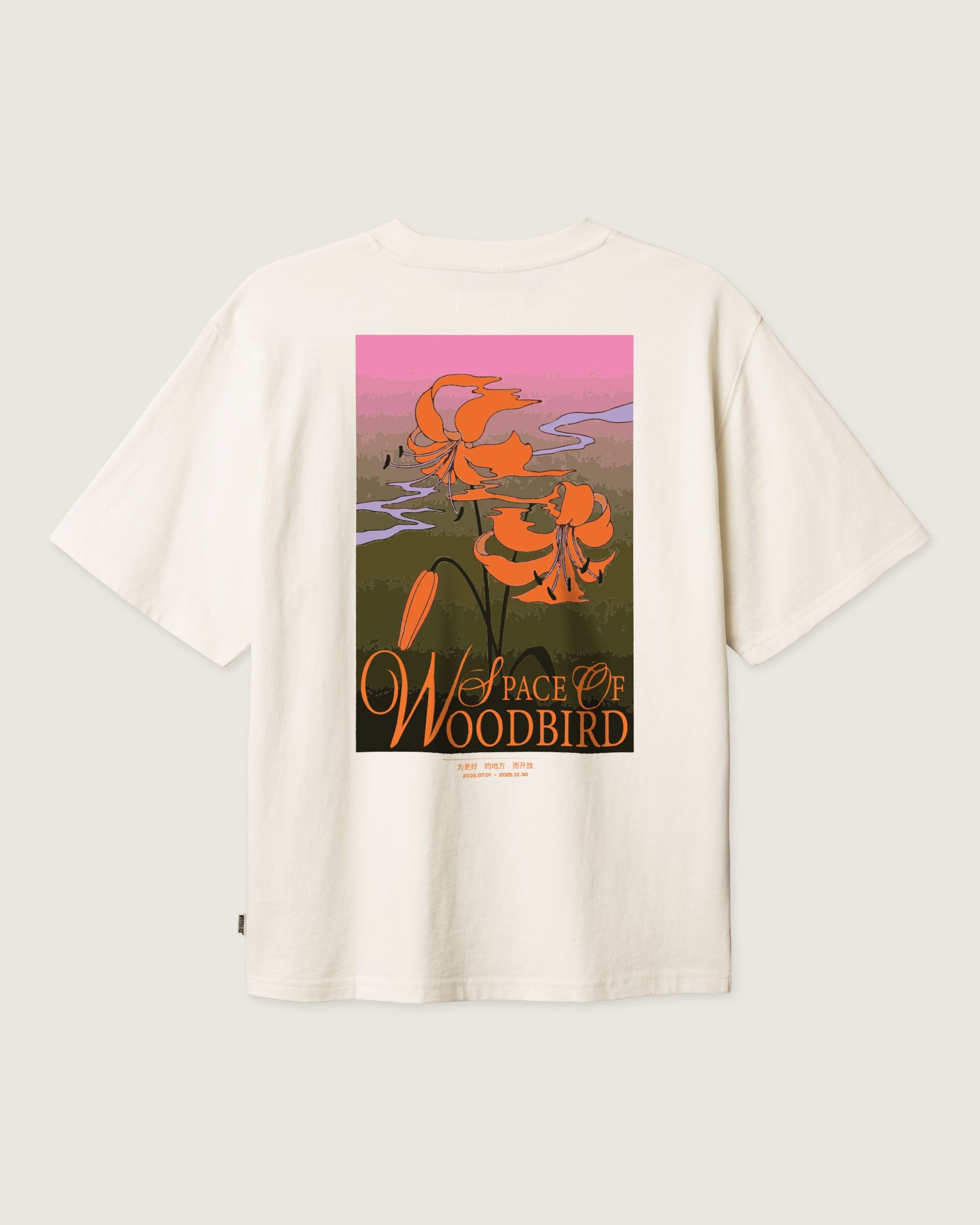 Woodbird WBBaine Flower Tee T-Shirts Off White