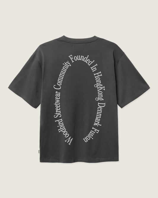 Woodbird WBBaine Founded Tee T-Shirts Asphalt