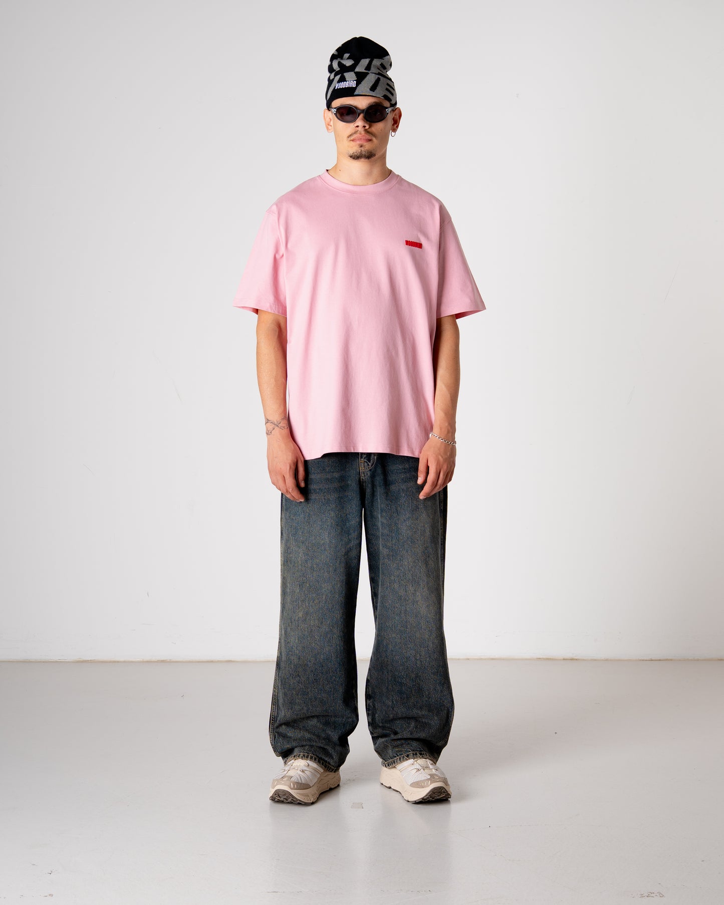 Woodbird WBBaine Founded Tee T-Shirts Dusty Rose