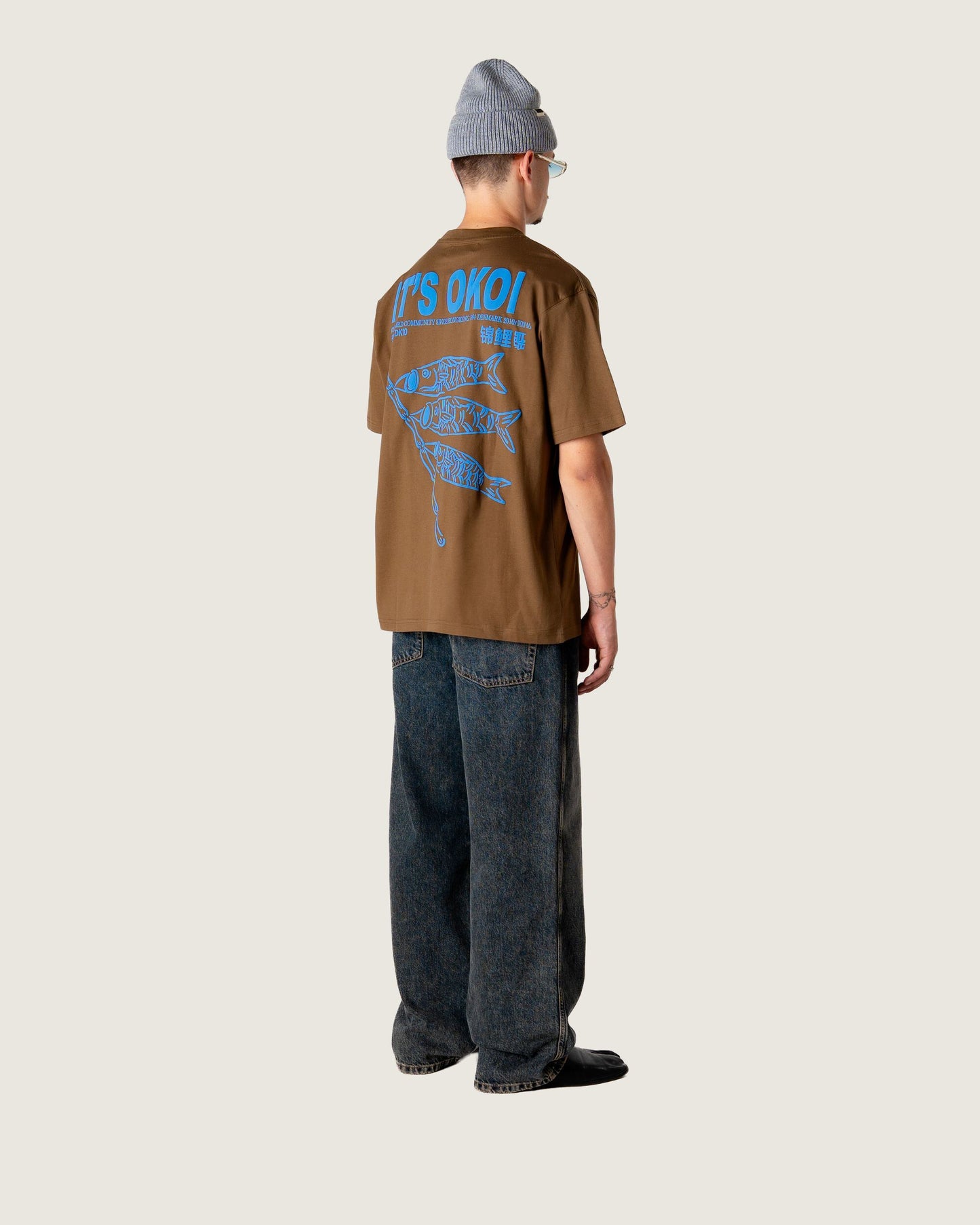 Woodbird WBBaine Koi Tee T-Shirts Dark Brown