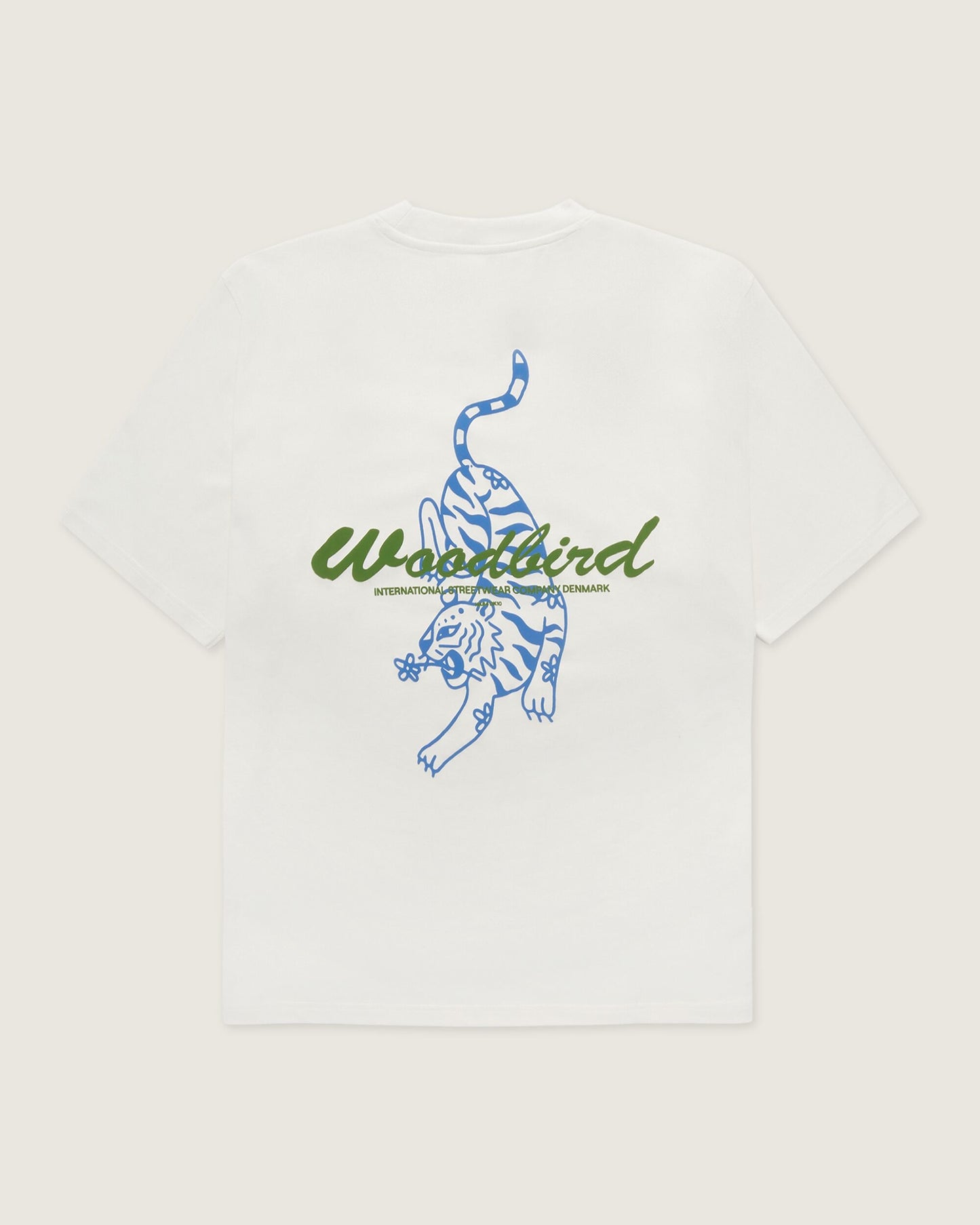 Woodbird WBBaine Tiger tee T-Shirts Off White