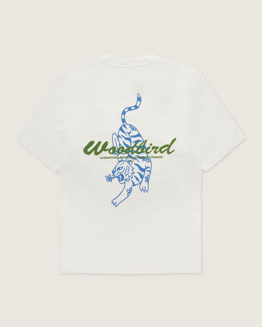 Woodbird WBBaine Tiger tee T-Shirts Off White