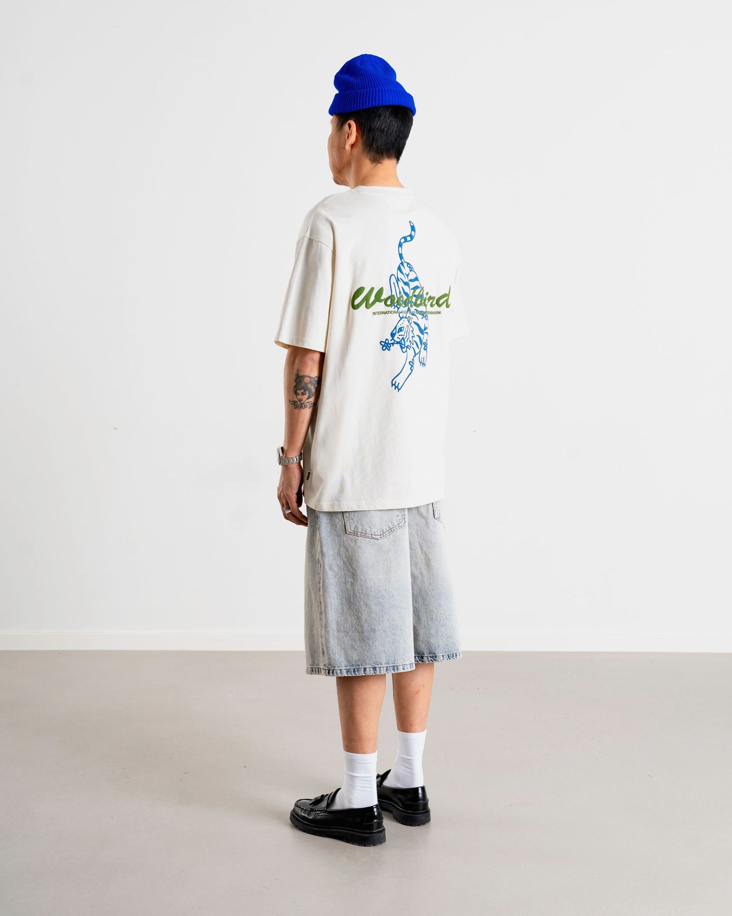 Woodbird WBBaine Tiger tee T-Shirts Off White