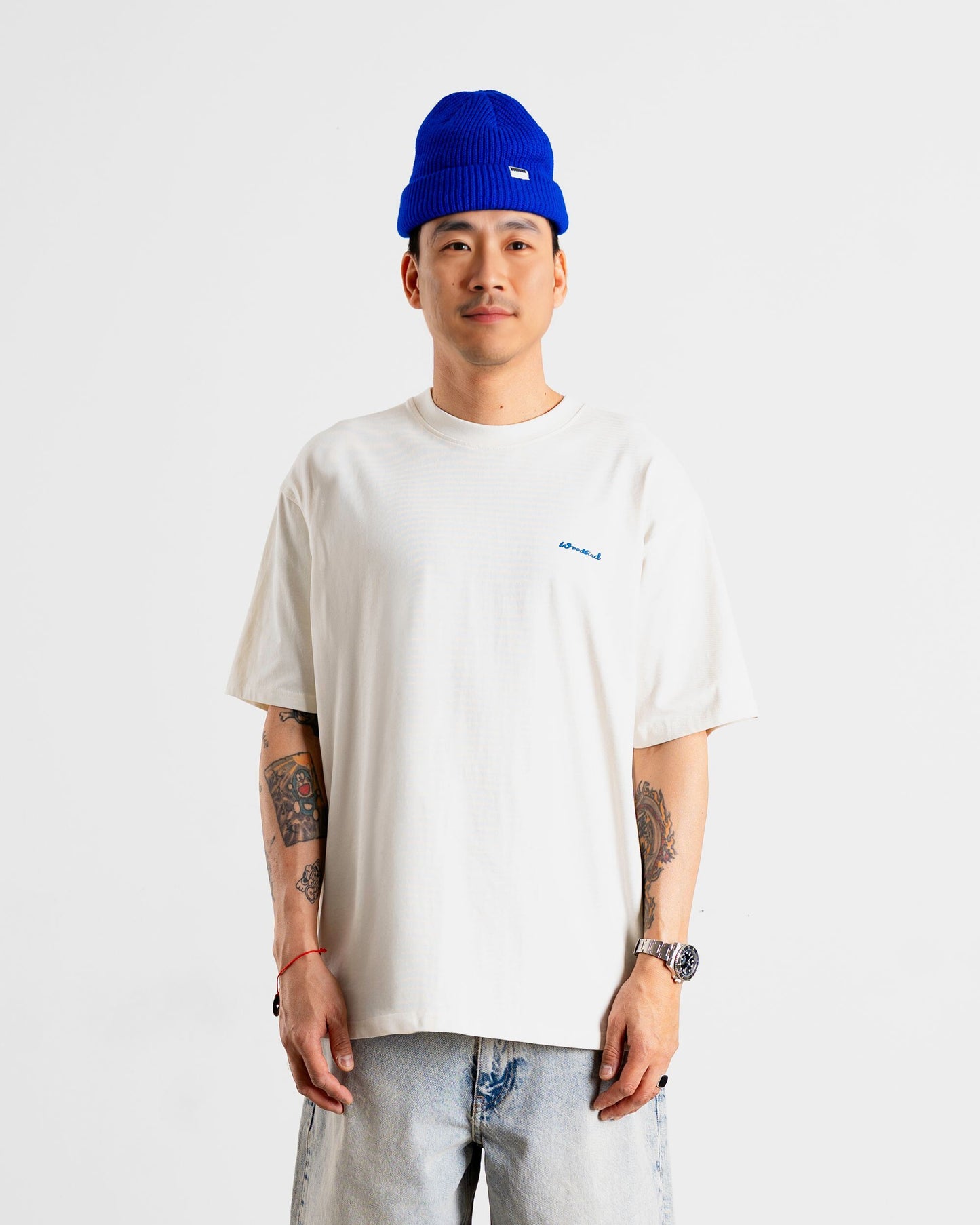 Woodbird WBBaine Tiger tee T-Shirts Off White