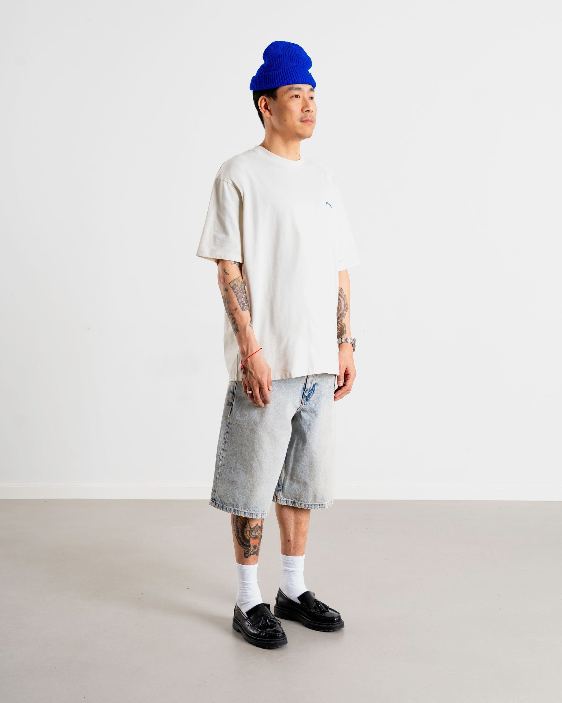 Woodbird WBBaine Tiger tee T-Shirts Off White