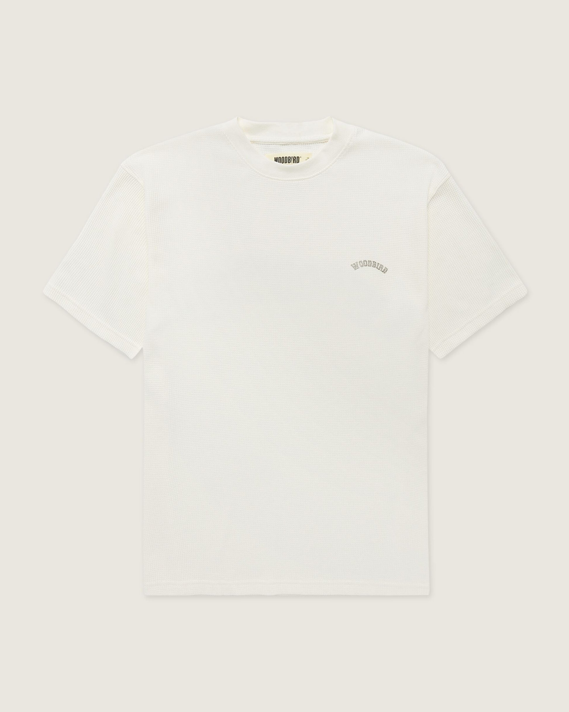 Woodbird WBBaine Waffel Tee T-Shirts Off White