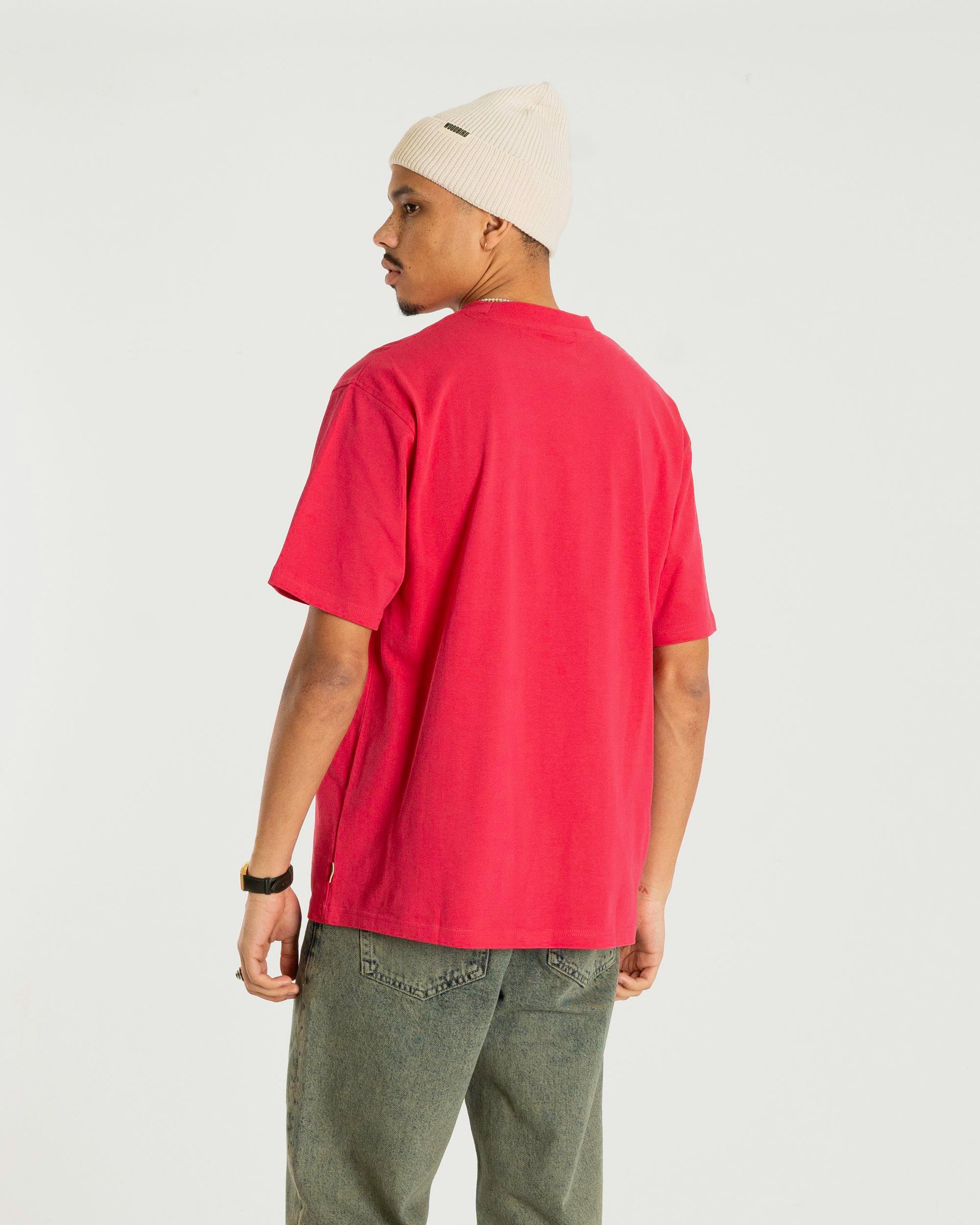 Woodbird WBBaine Washed Tee T-Shirts Pink