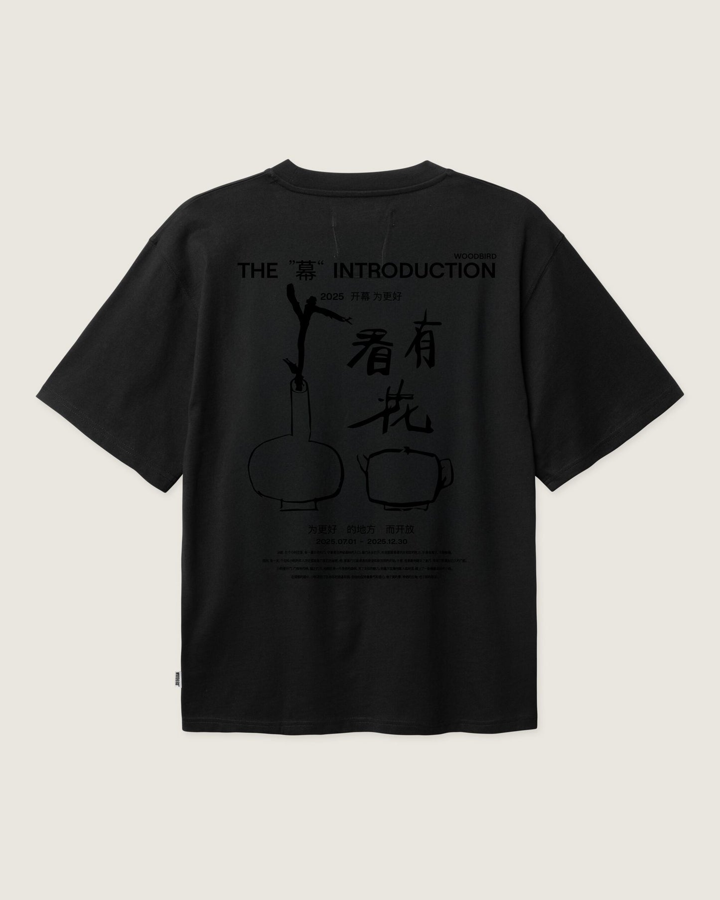 Woodbird WBBaine intro tee T-Shirts Black