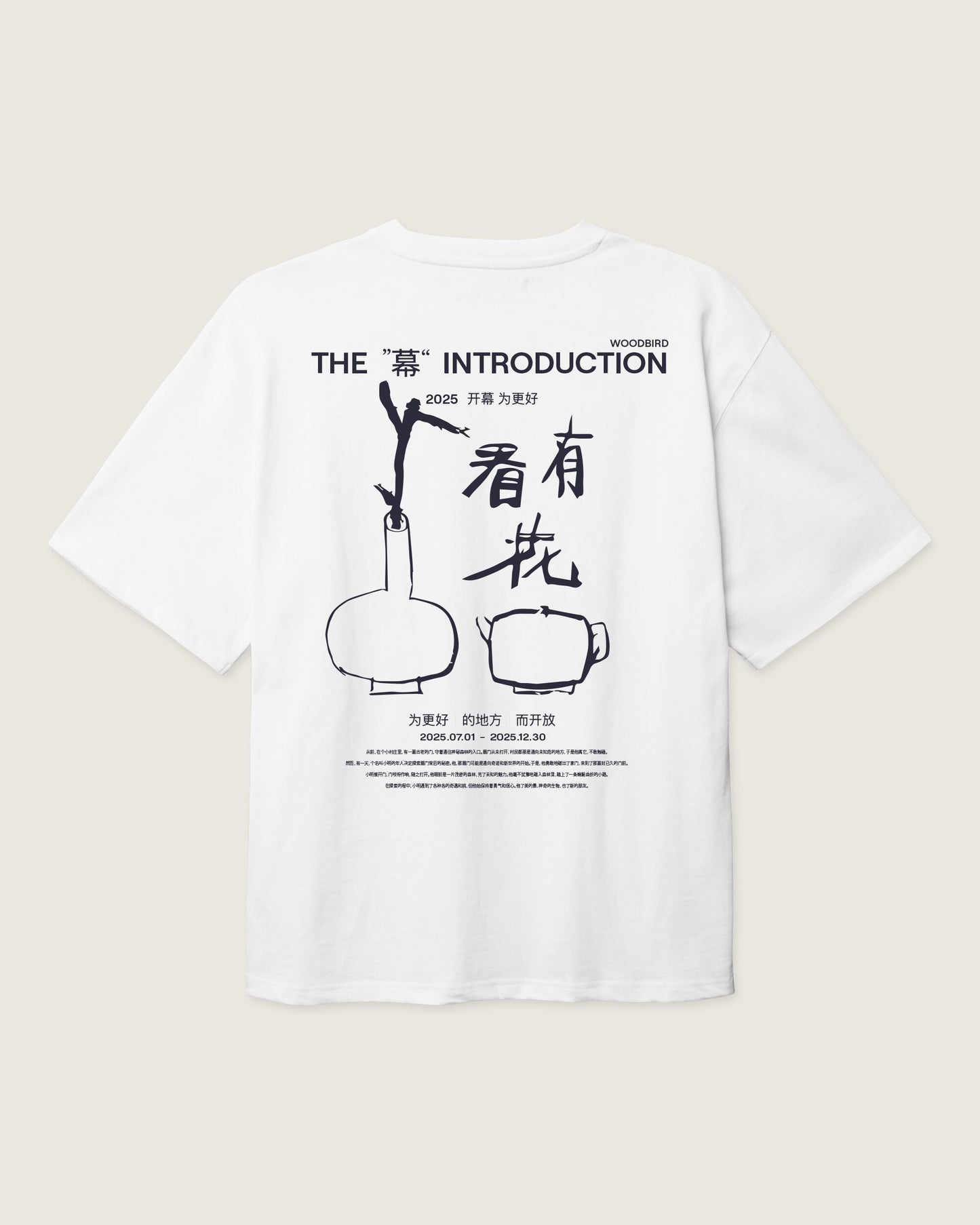 Woodbird WBBaine intro tee T-Shirts White