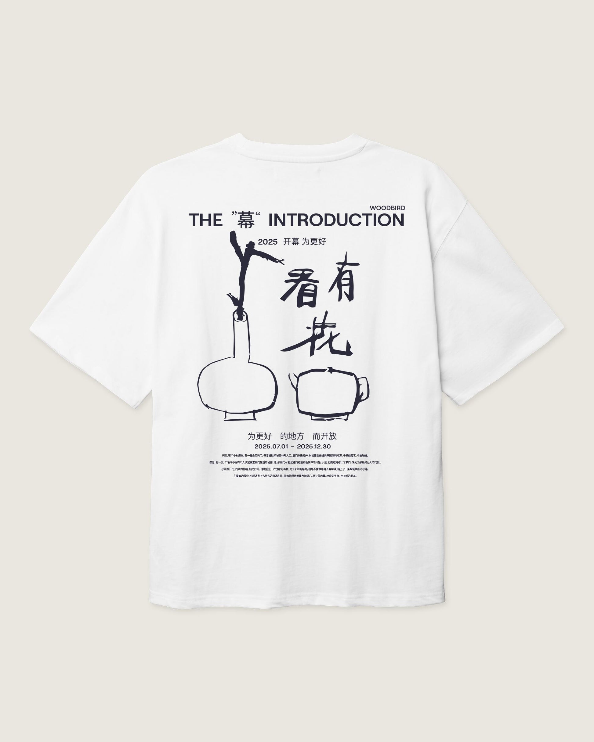Woodbird WBBaine intro tee T-Shirts White