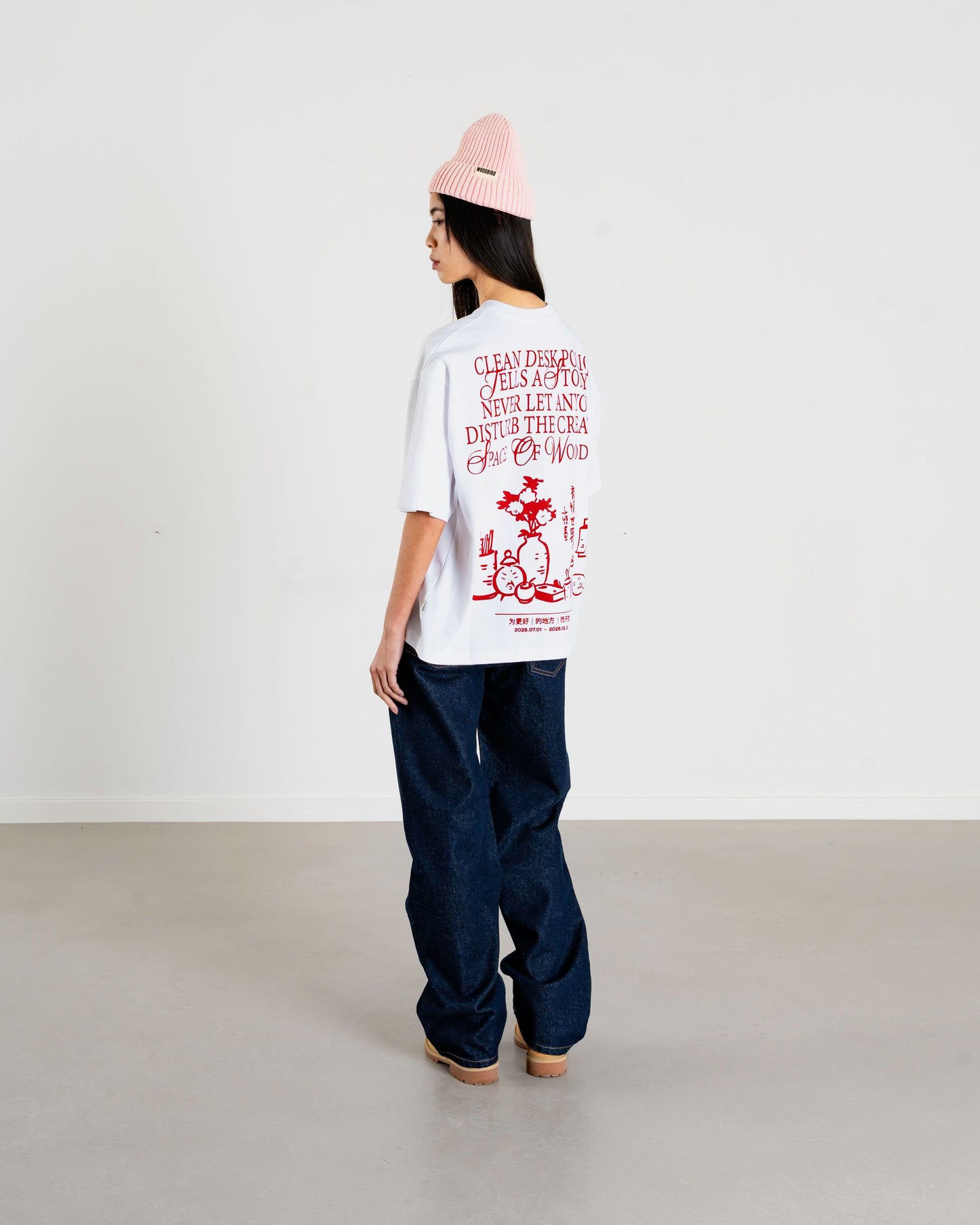 Woodbird Female WBBalo Space Tee T-Shirts White