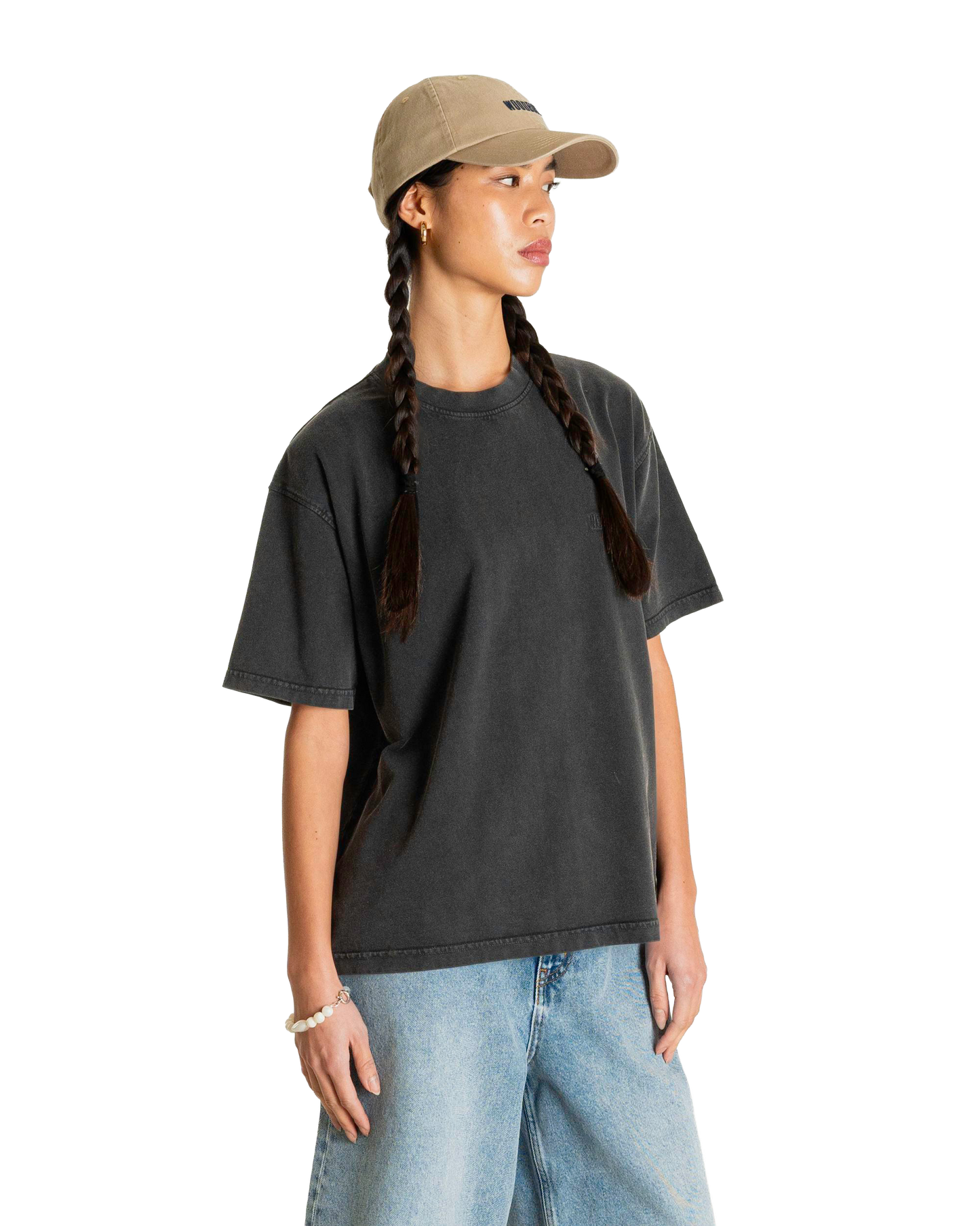 Woodbird Female WBBalo Washed Tee T-Shirts Black