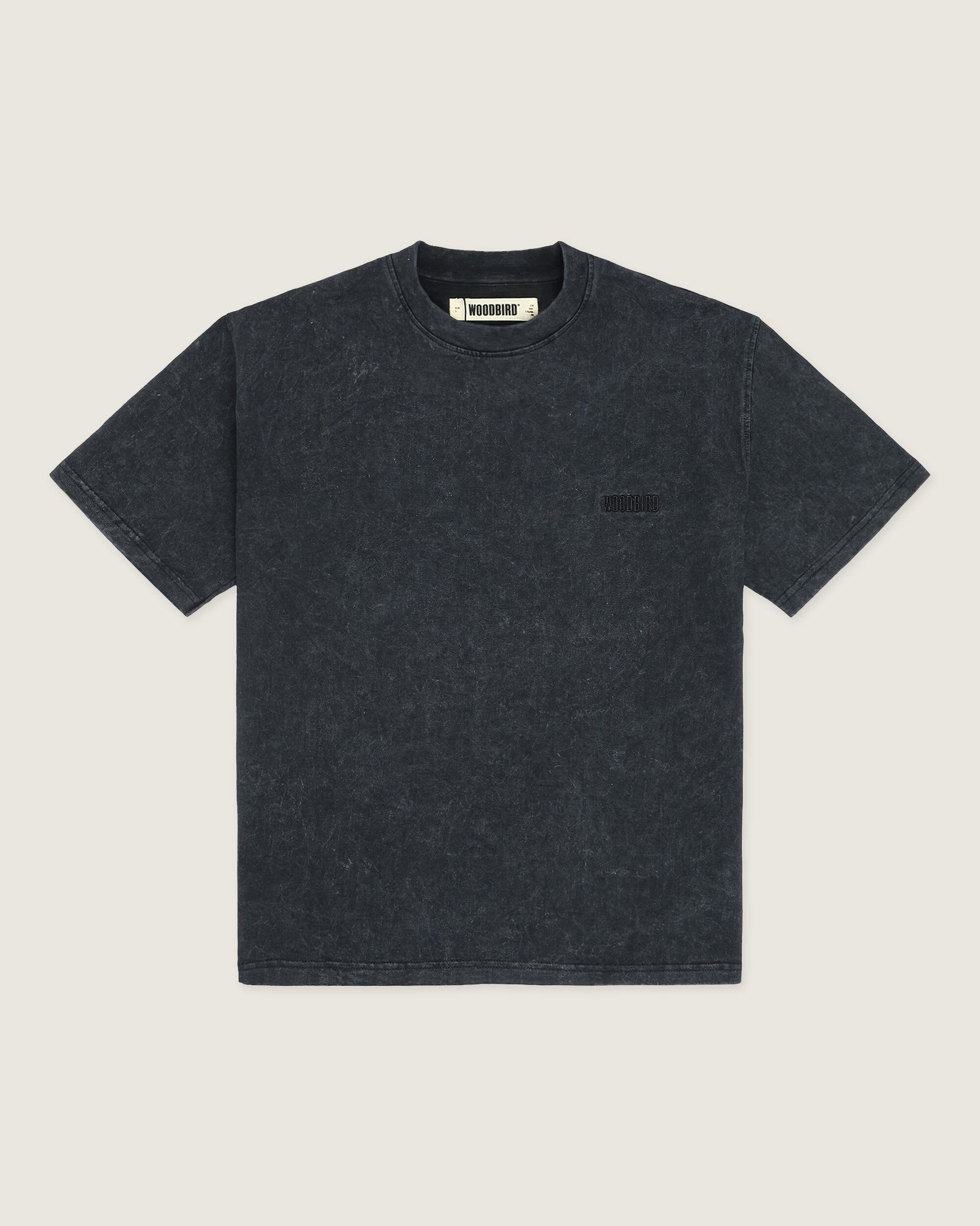 Woodbird Female WBBalo Washed Tee T-Shirts Black