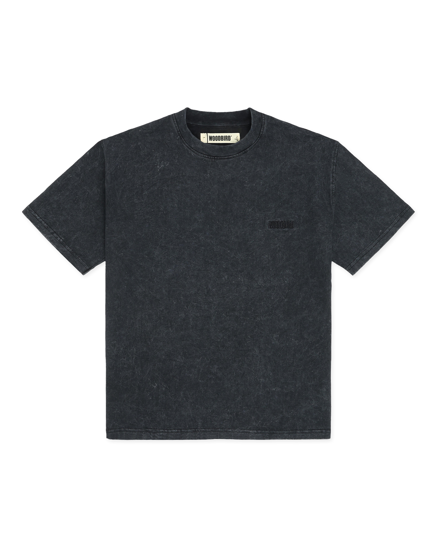 Woodbird Female WBBalo Washed Tee T-Shirts Black