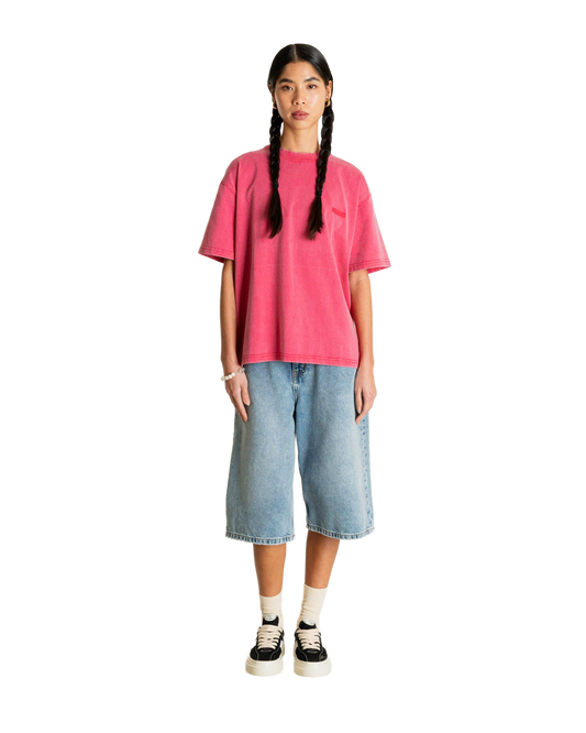 Woodbird Female WBBalo Washed Tee T-Shirts Pink