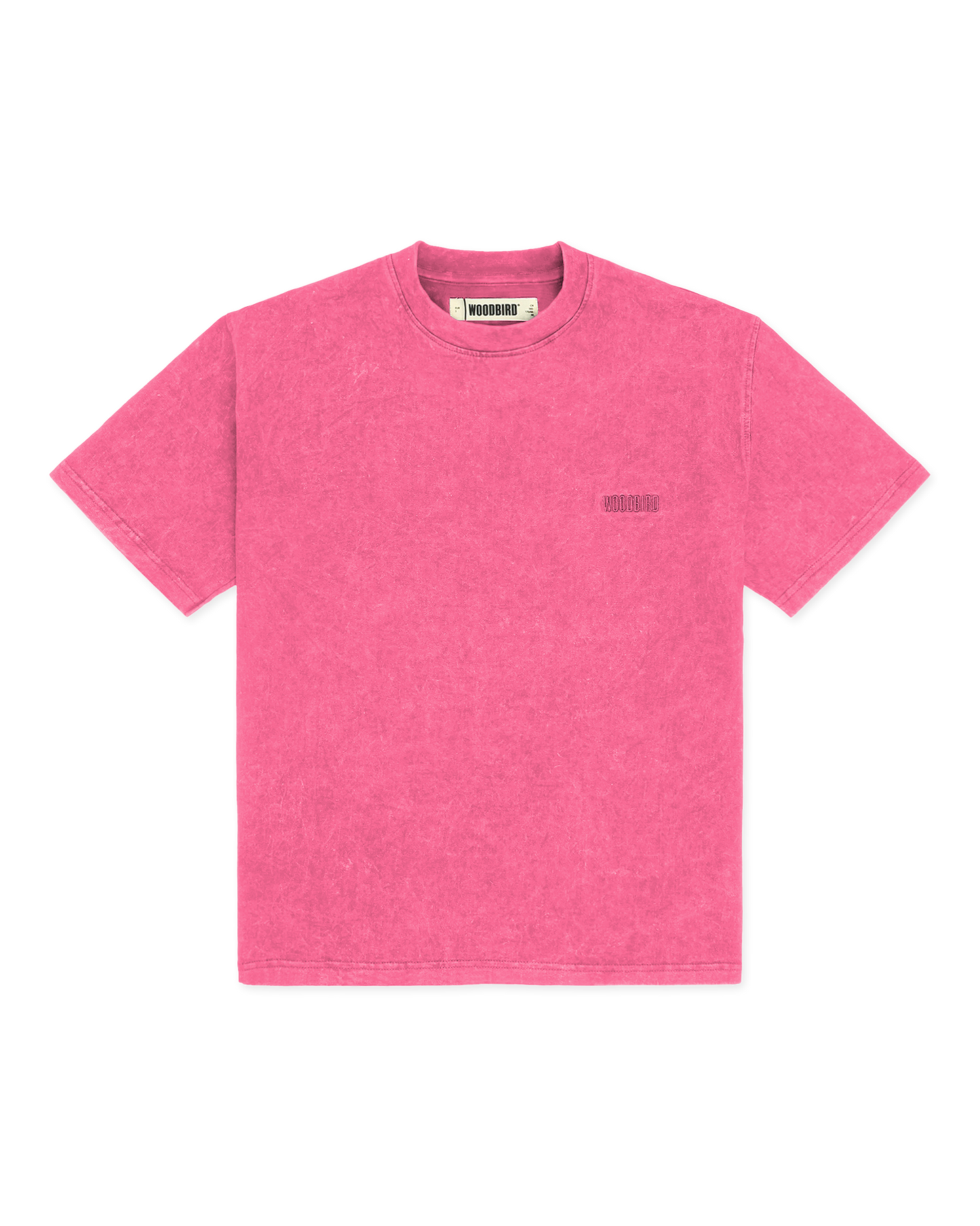 Woodbird Female WBBalo Washed Tee T-Shirts Pink