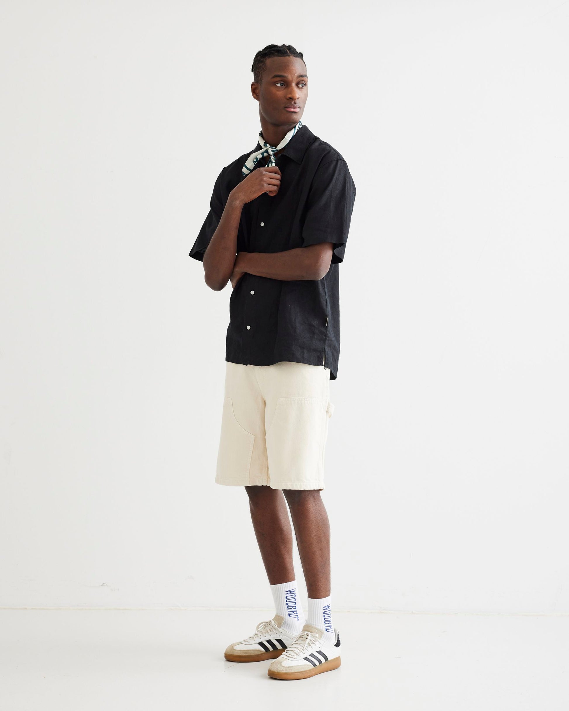 Woodbird WBBanks Linen Shirt Shirts Black