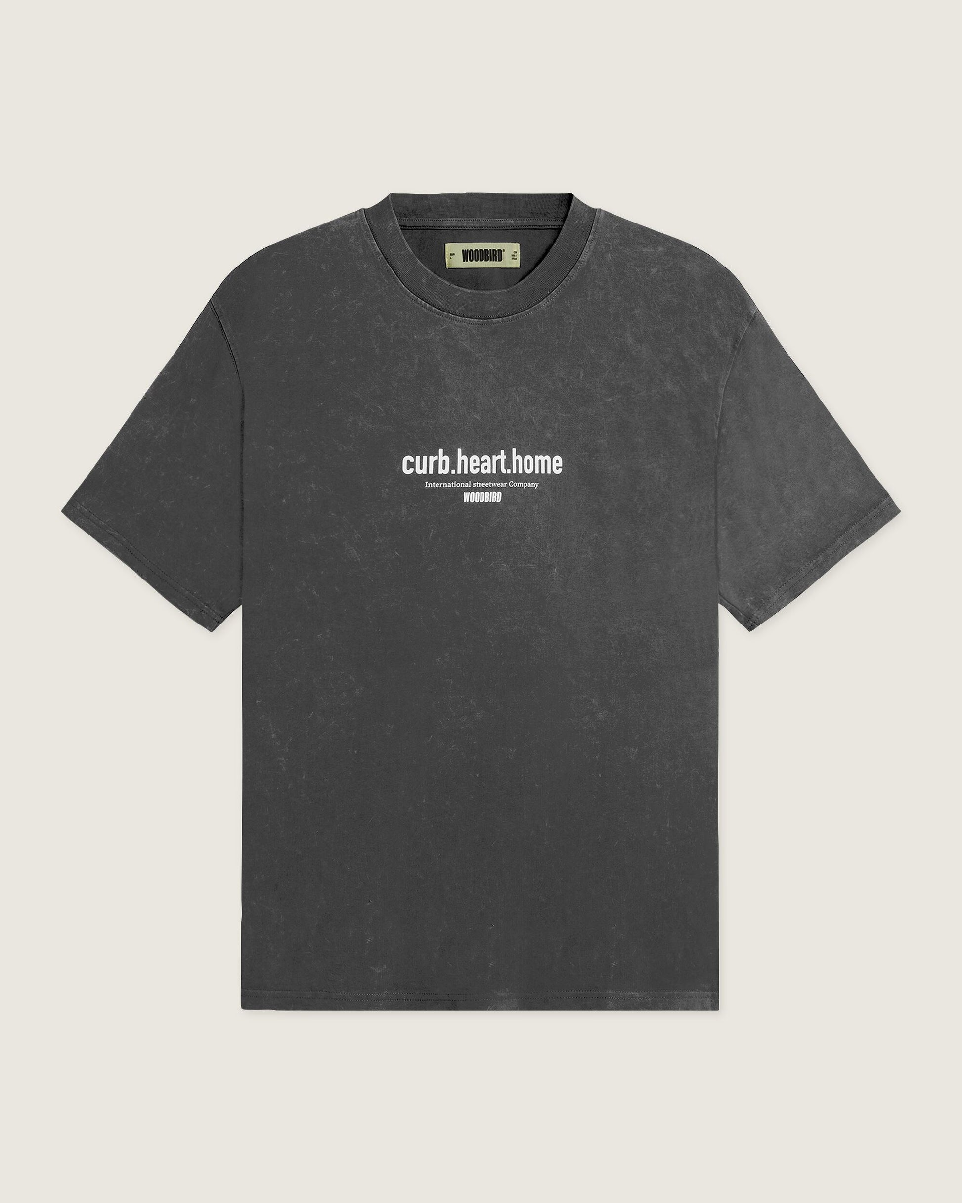 Woodbird WBBeam Dye Tee T-Shirts Asphalt