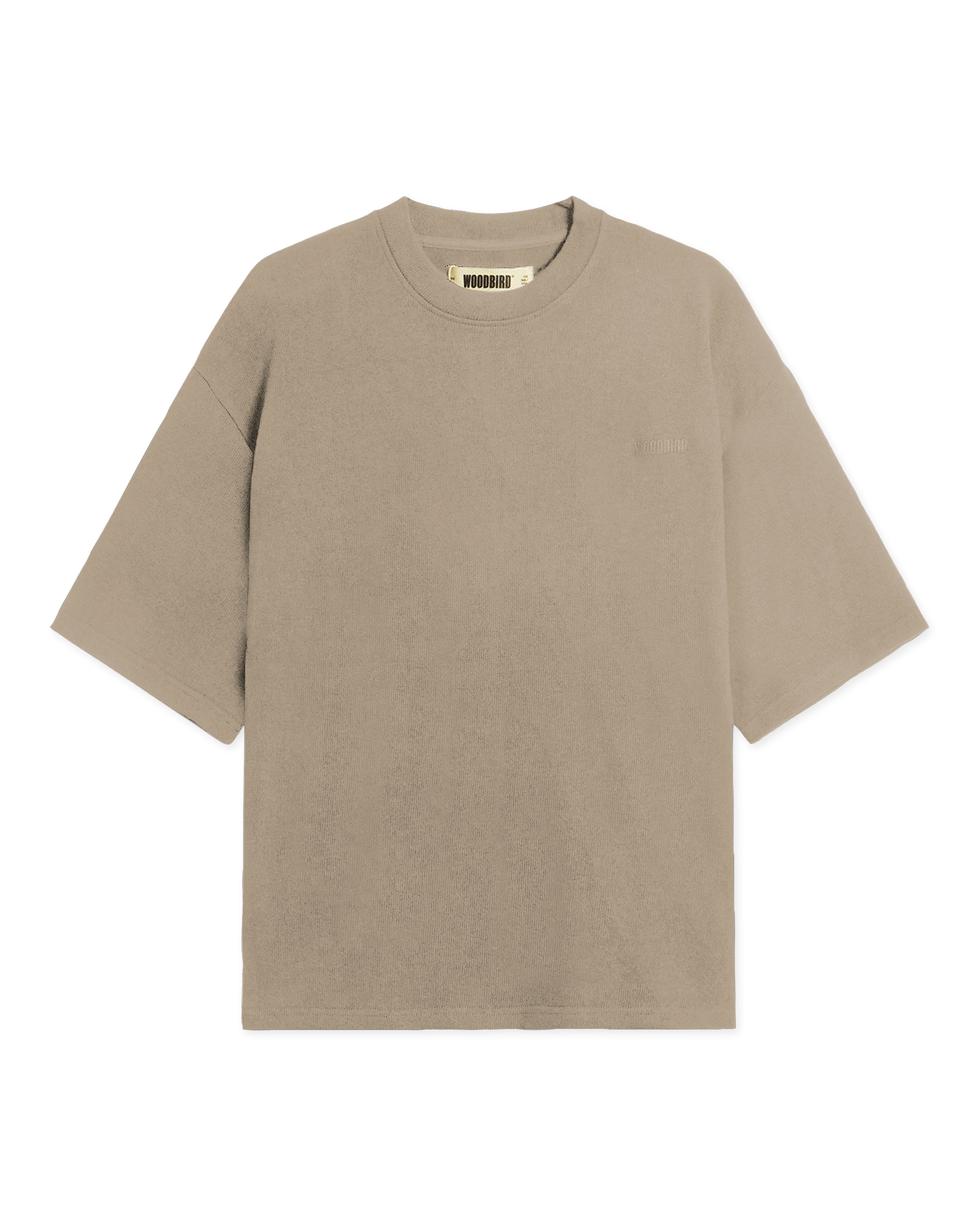 Woodbird WBBeam Knitted Tee T-Shirts Khaki
