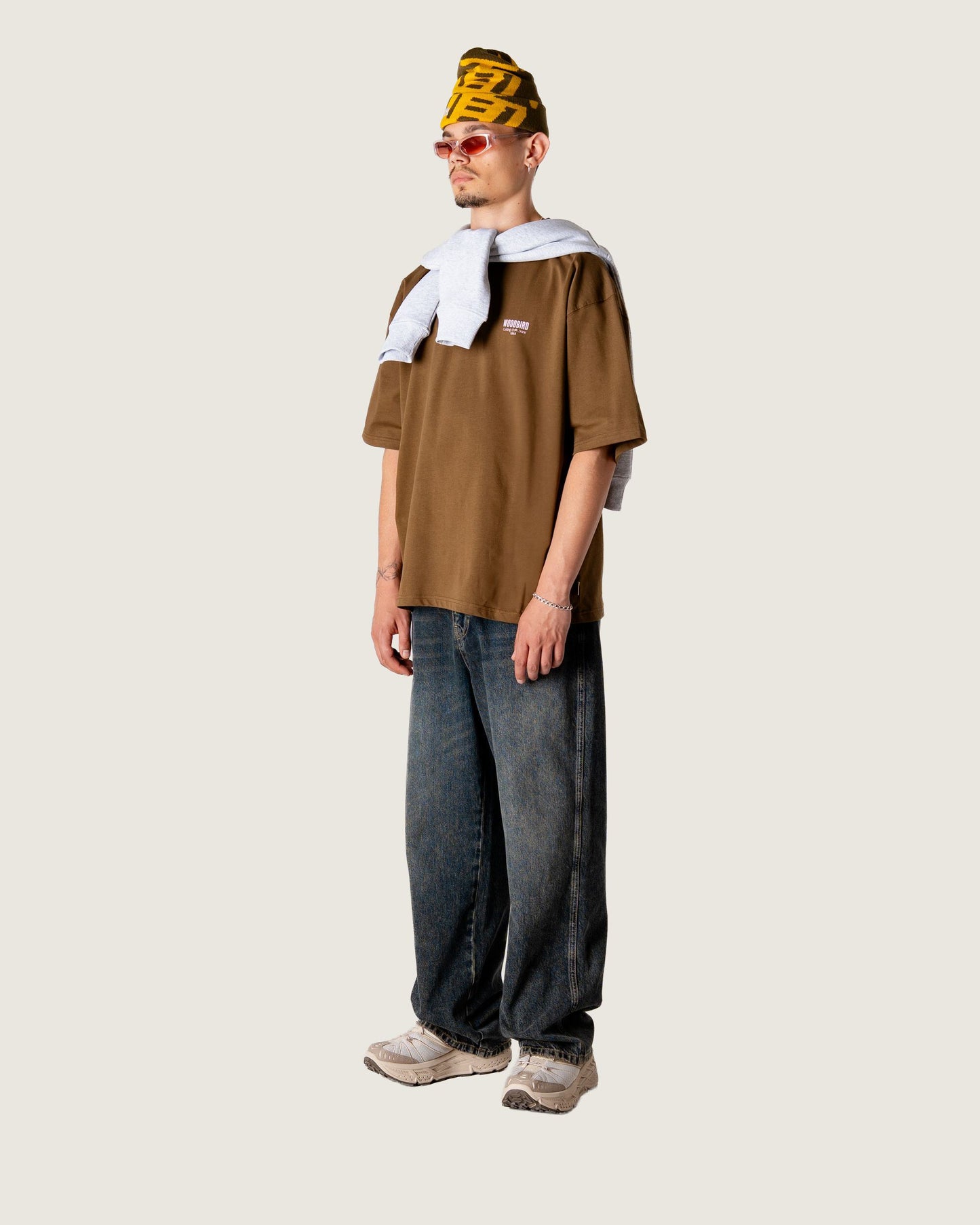 Woodbird WBBeam Pho Tee T-Shirts Dark Brown