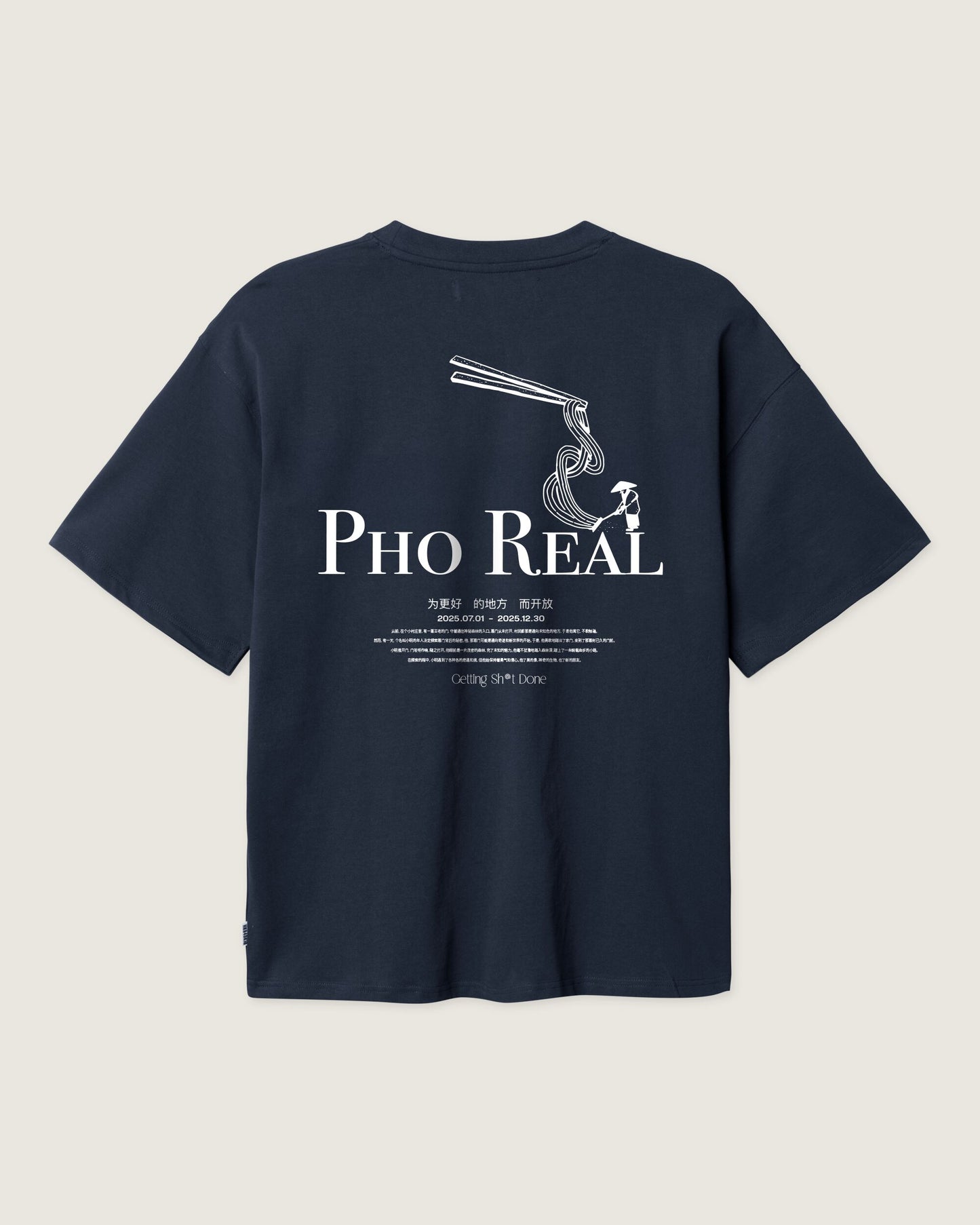 Woodbird WBBeam Pho Tee T-Shirts Dark Navy