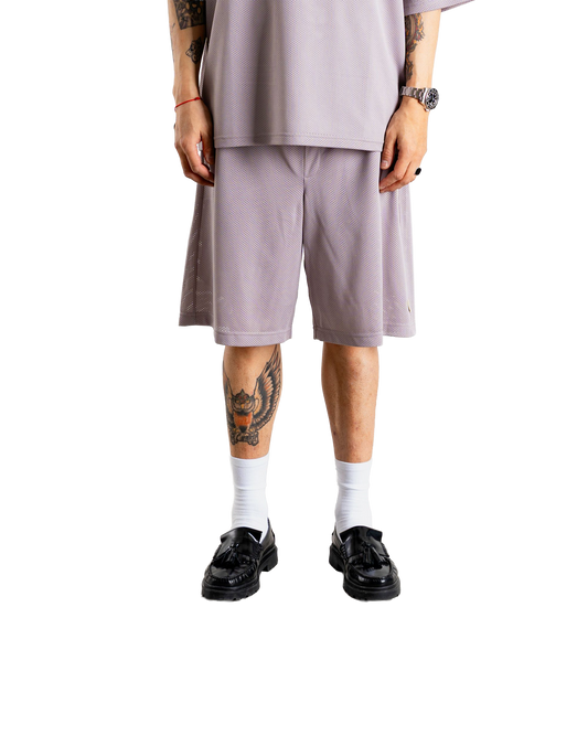 Woodbird WBBen Mesh Shorts Shorts Grey-Purple