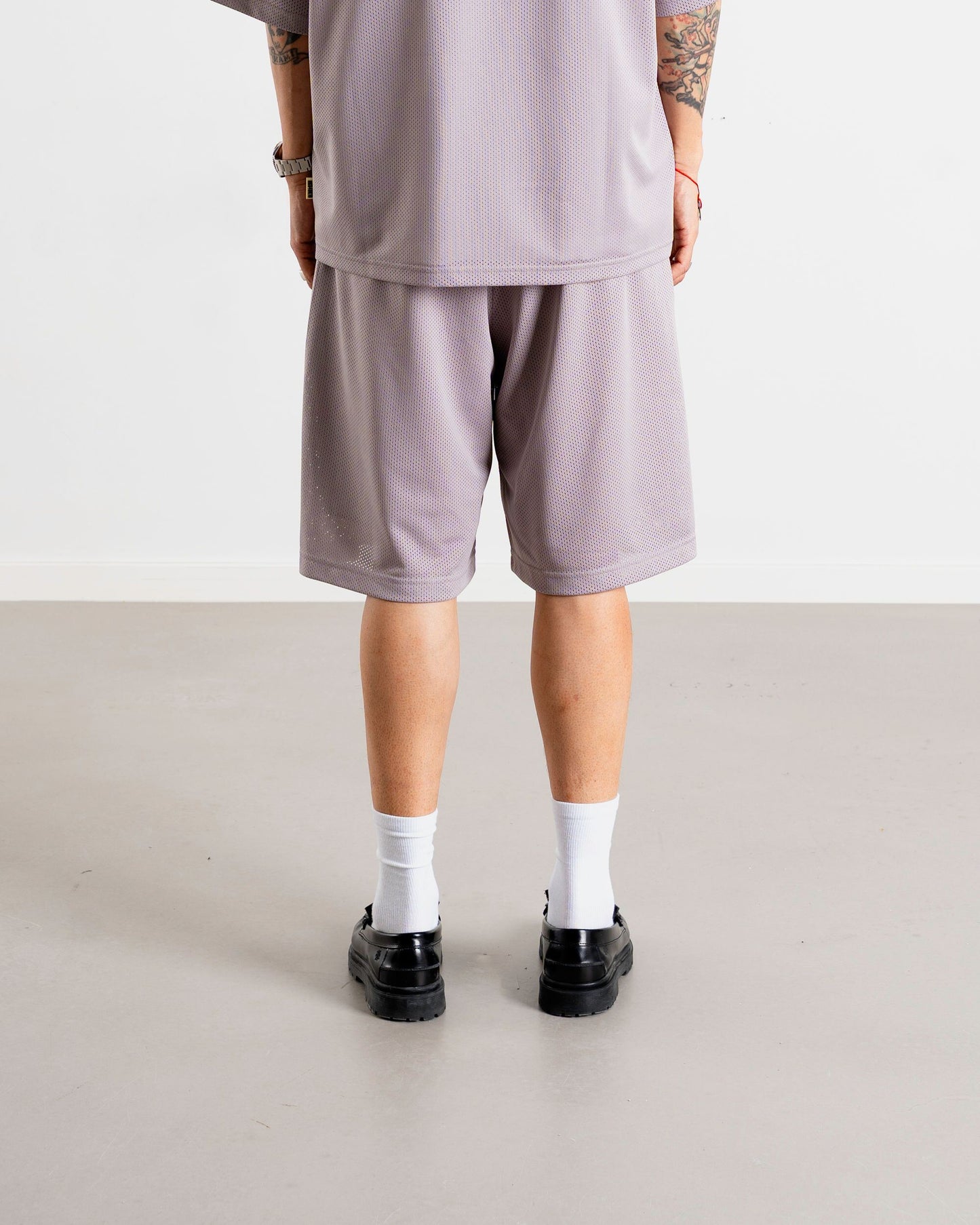 Woodbird WBBen Mesh Shorts Shorts Grey-Purple