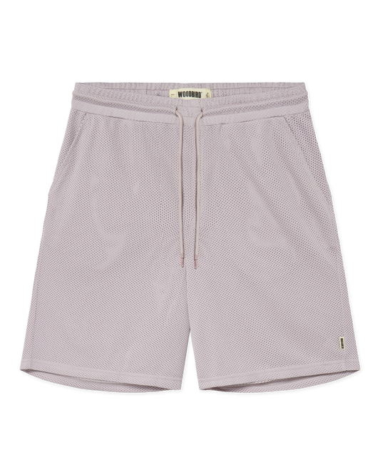 Woodbird WBBen Mesh Shorts Shorts Grey-Purple