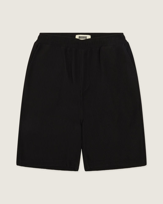 Woodbird WBBen Plisse Shorts Shorts Black